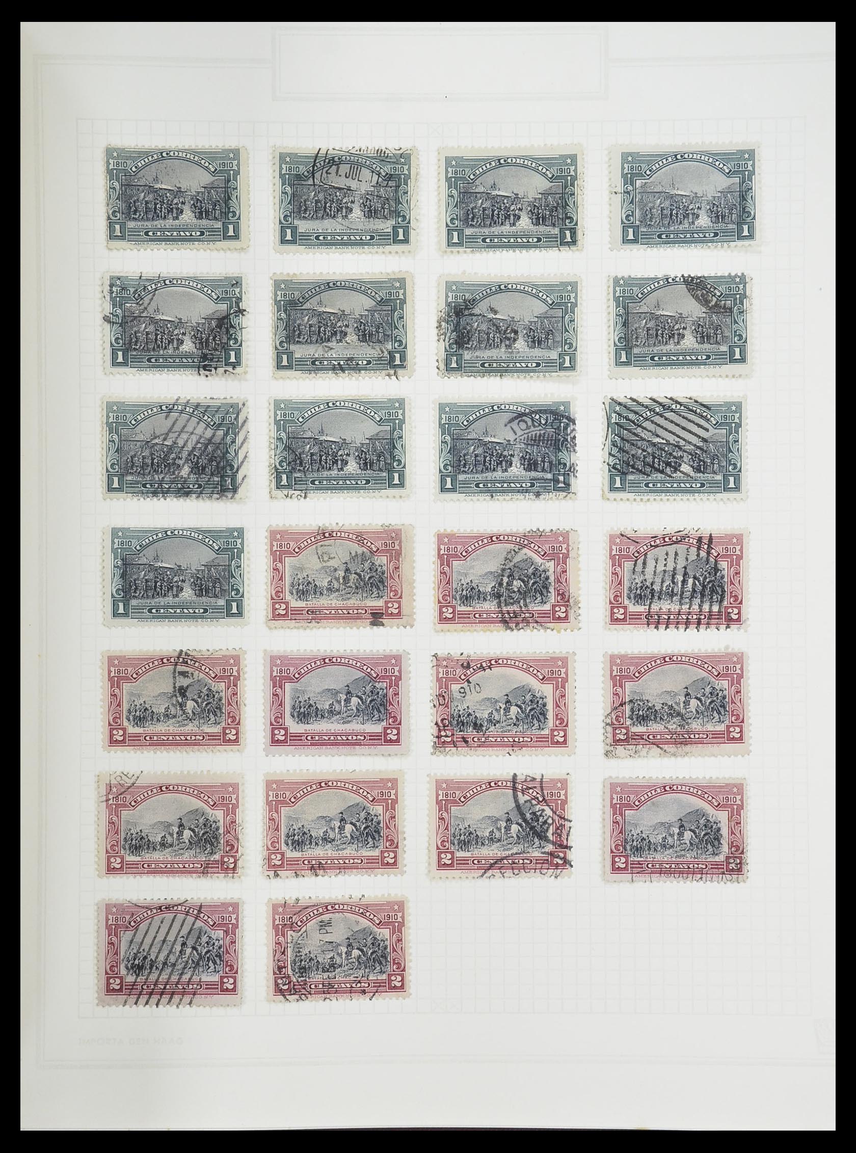 33913 051 - Postzegelverzameling 33913 Latijns Amerika 1850-1950.