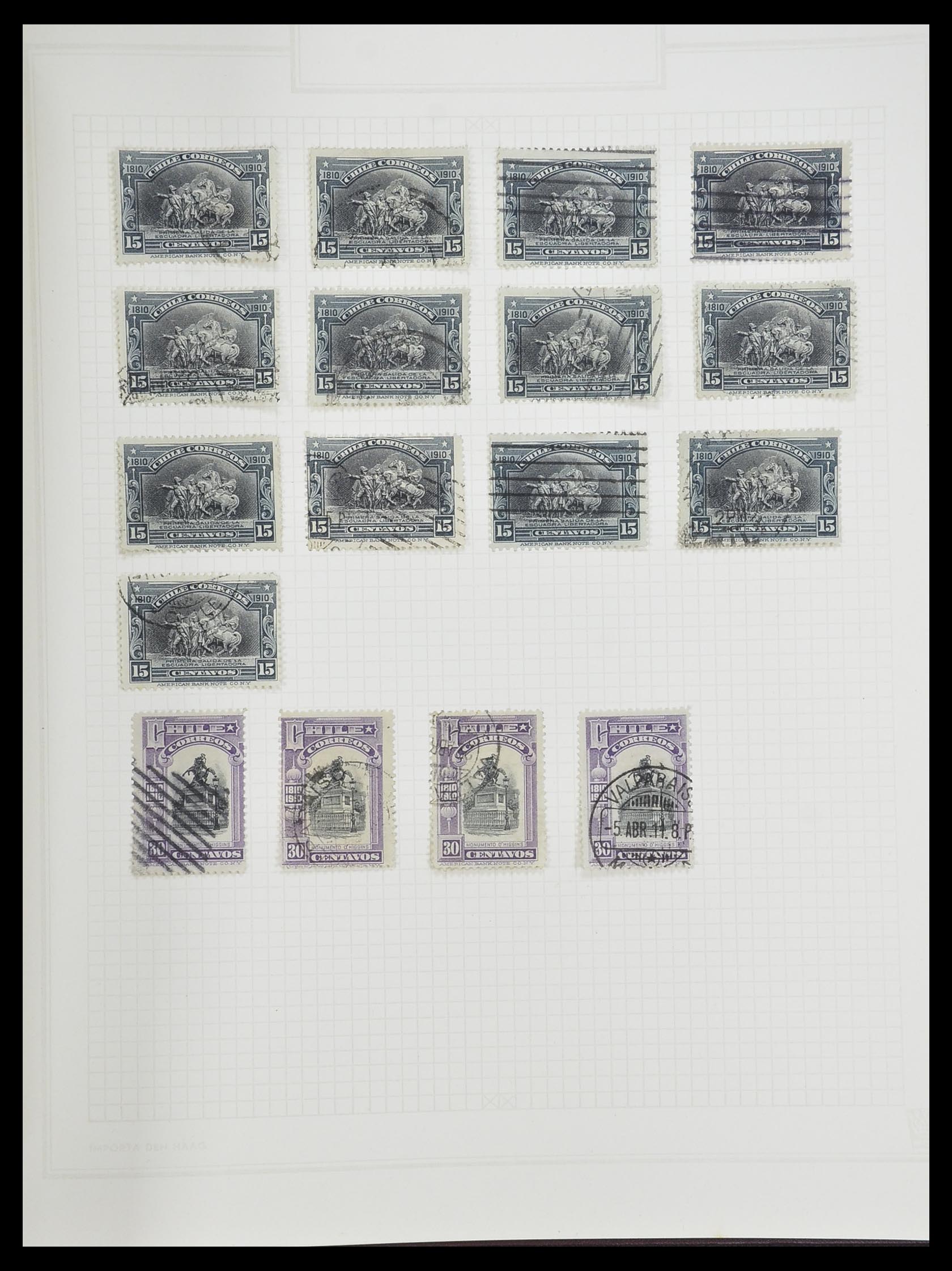 33913 052 - Postzegelverzameling 33913 Latijns Amerika 1850-1950.