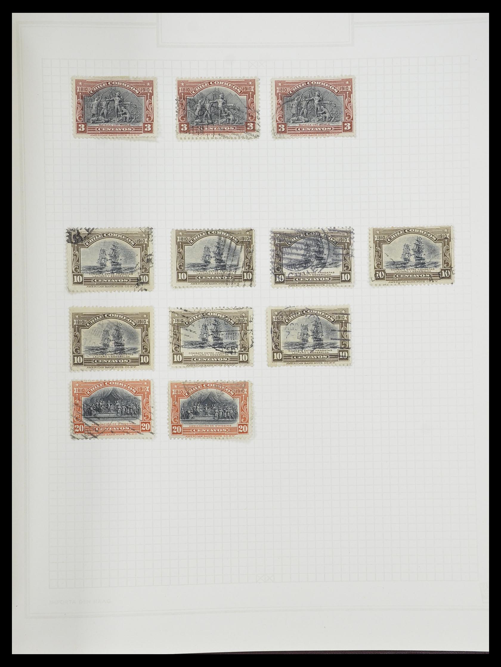 33913 053 - Postzegelverzameling 33913 Latijns Amerika 1850-1950.