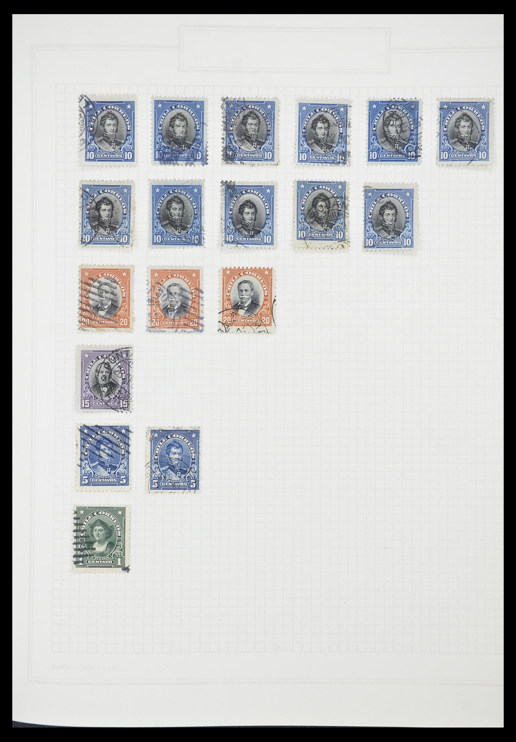 33913 054 - Postzegelverzameling 33913 Latijns Amerika 1850-1950.