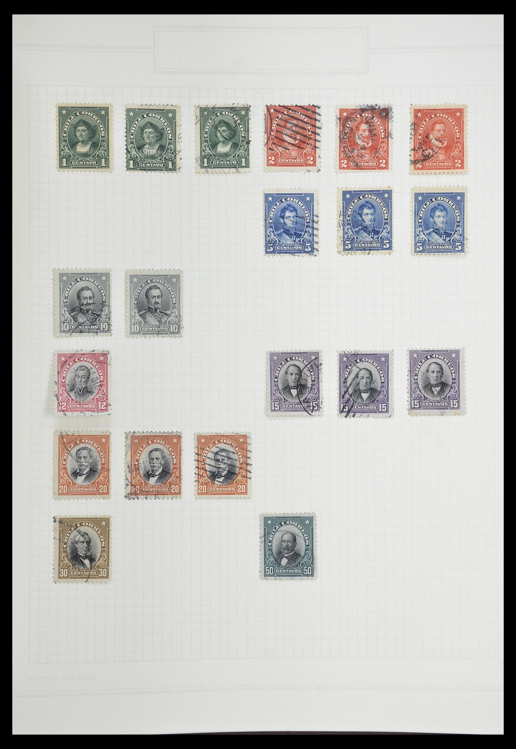 33913 057 - Postzegelverzameling 33913 Latijns Amerika 1850-1950.