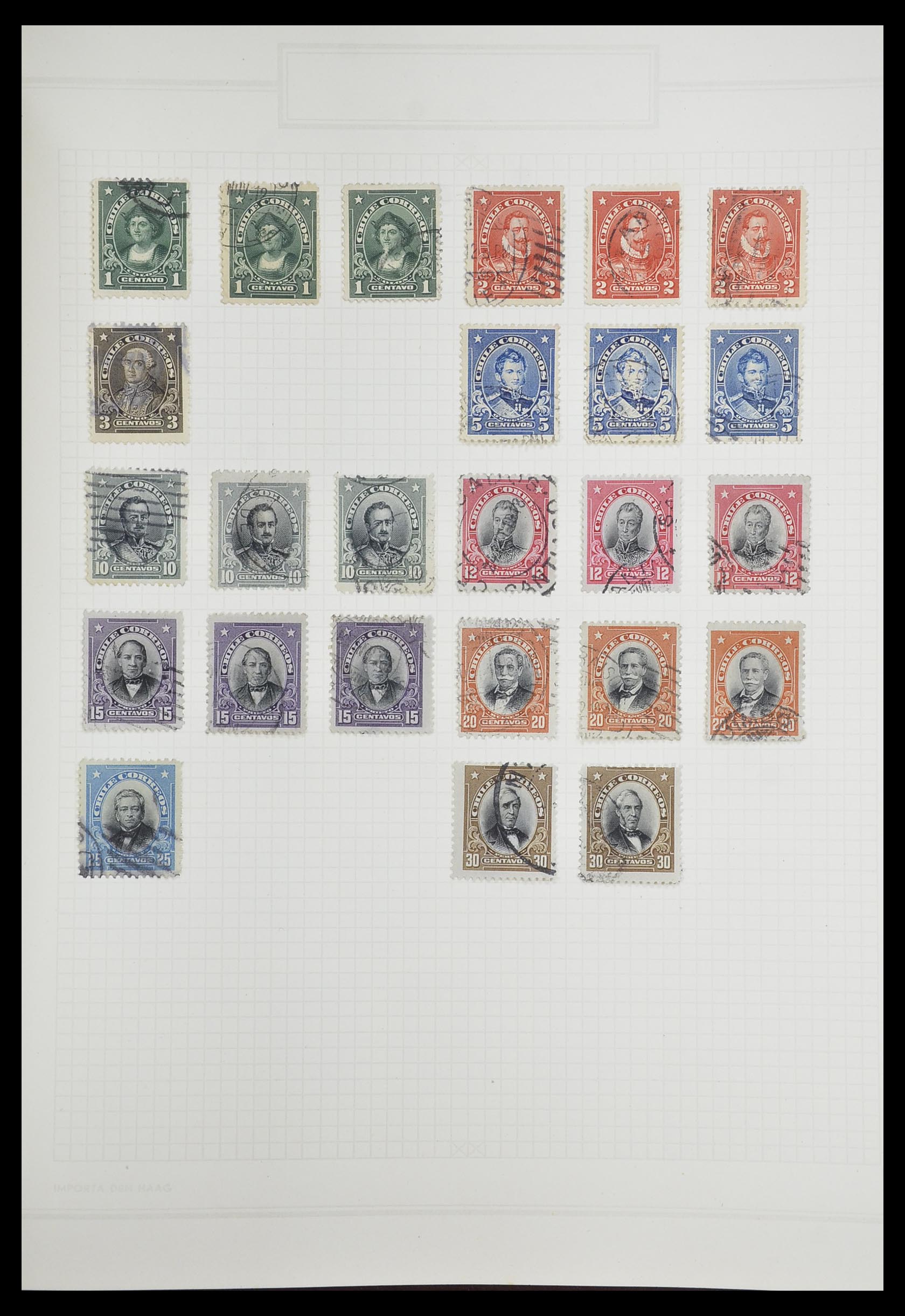 33913 058 - Postzegelverzameling 33913 Latijns Amerika 1850-1950.
