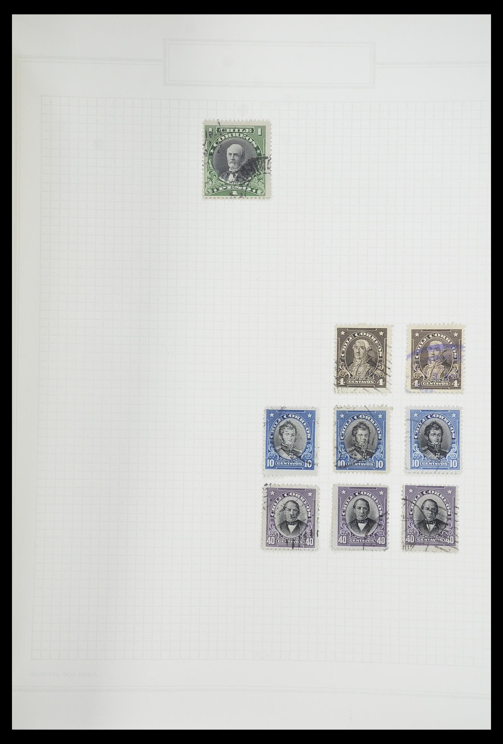 33913 060 - Postzegelverzameling 33913 Latijns Amerika 1850-1950.