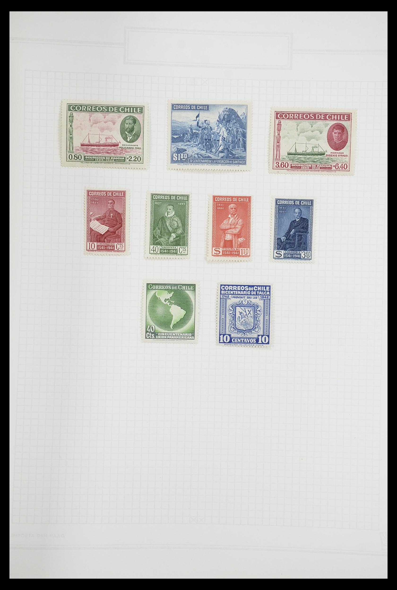 33913 063 - Postzegelverzameling 33913 Latijns Amerika 1850-1950.