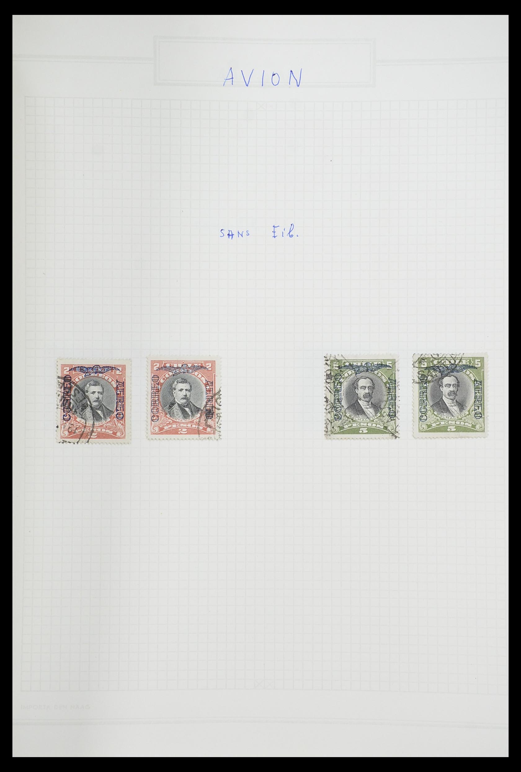 33913 067 - Postzegelverzameling 33913 Latijns Amerika 1850-1950.