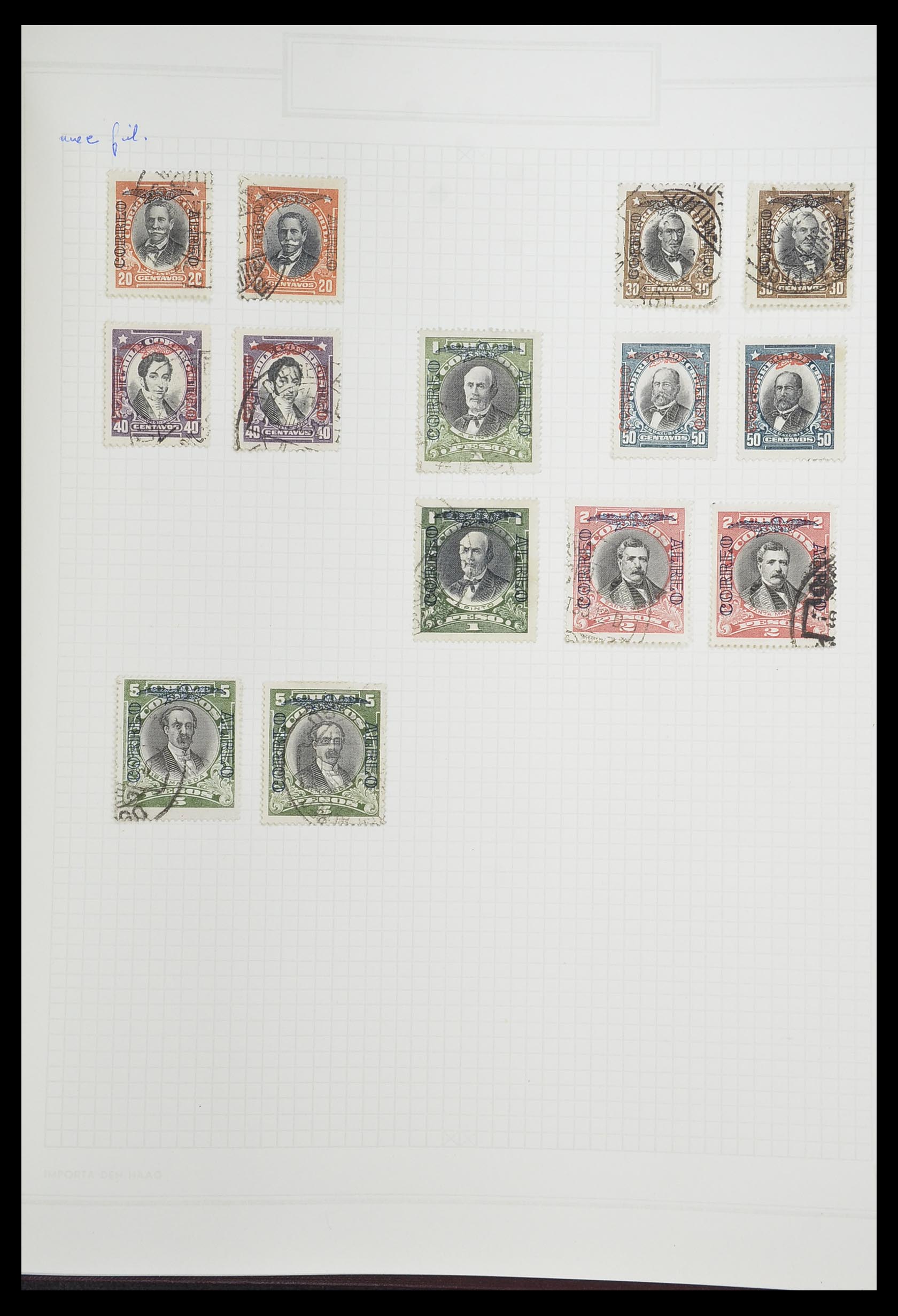 33913 071 - Postzegelverzameling 33913 Latijns Amerika 1850-1950.