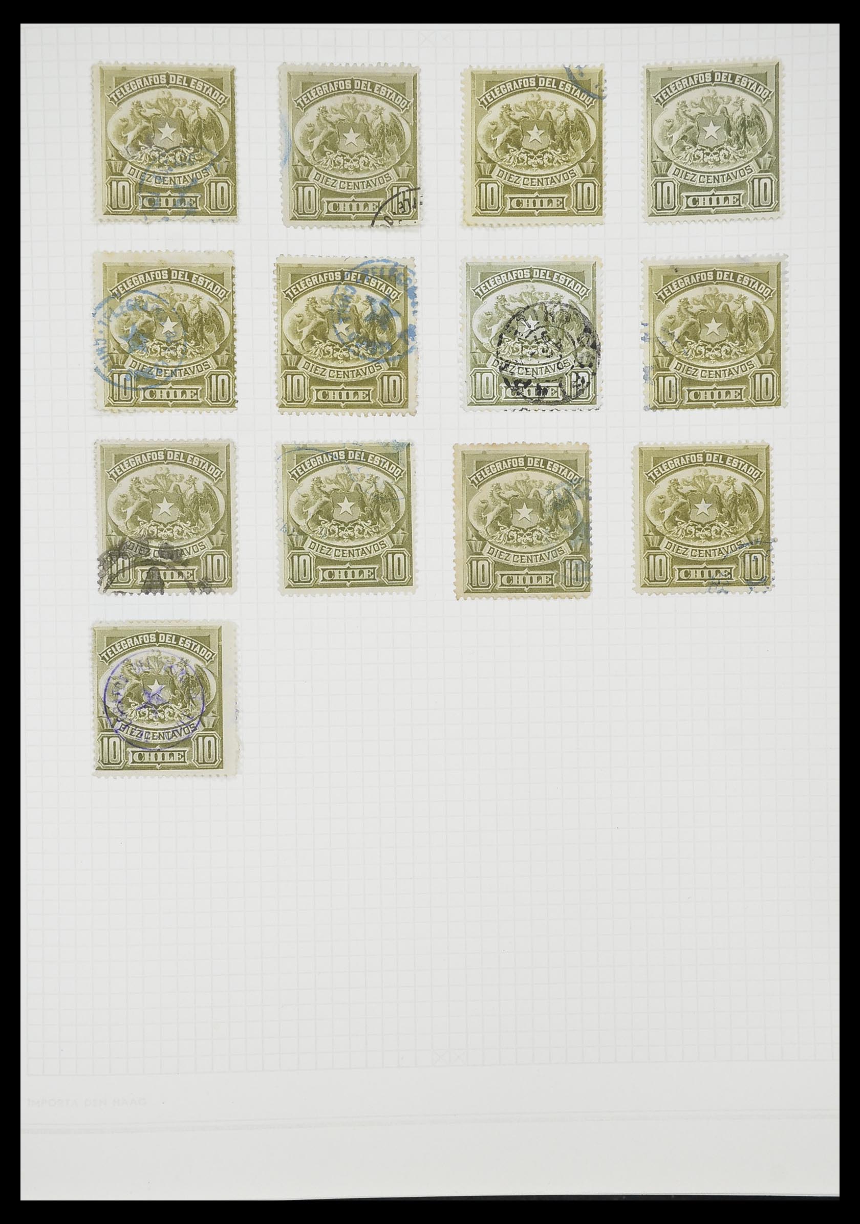 33913 074 - Postzegelverzameling 33913 Latijns Amerika 1850-1950.