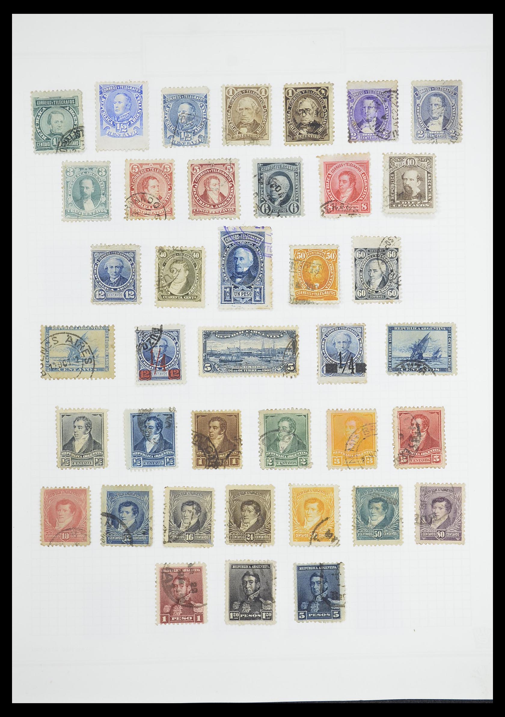 33913 086 - Postzegelverzameling 33913 Latijns Amerika 1850-1950.