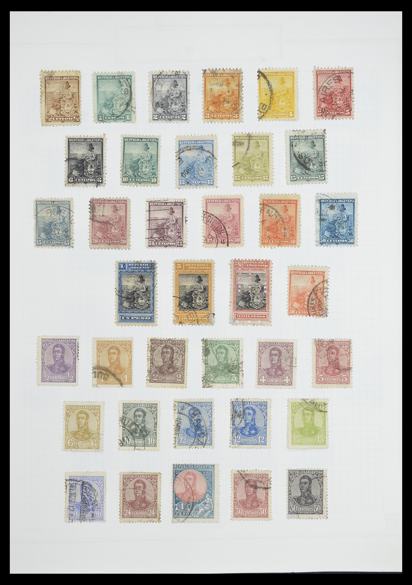 33913 087 - Postzegelverzameling 33913 Latijns Amerika 1850-1950.