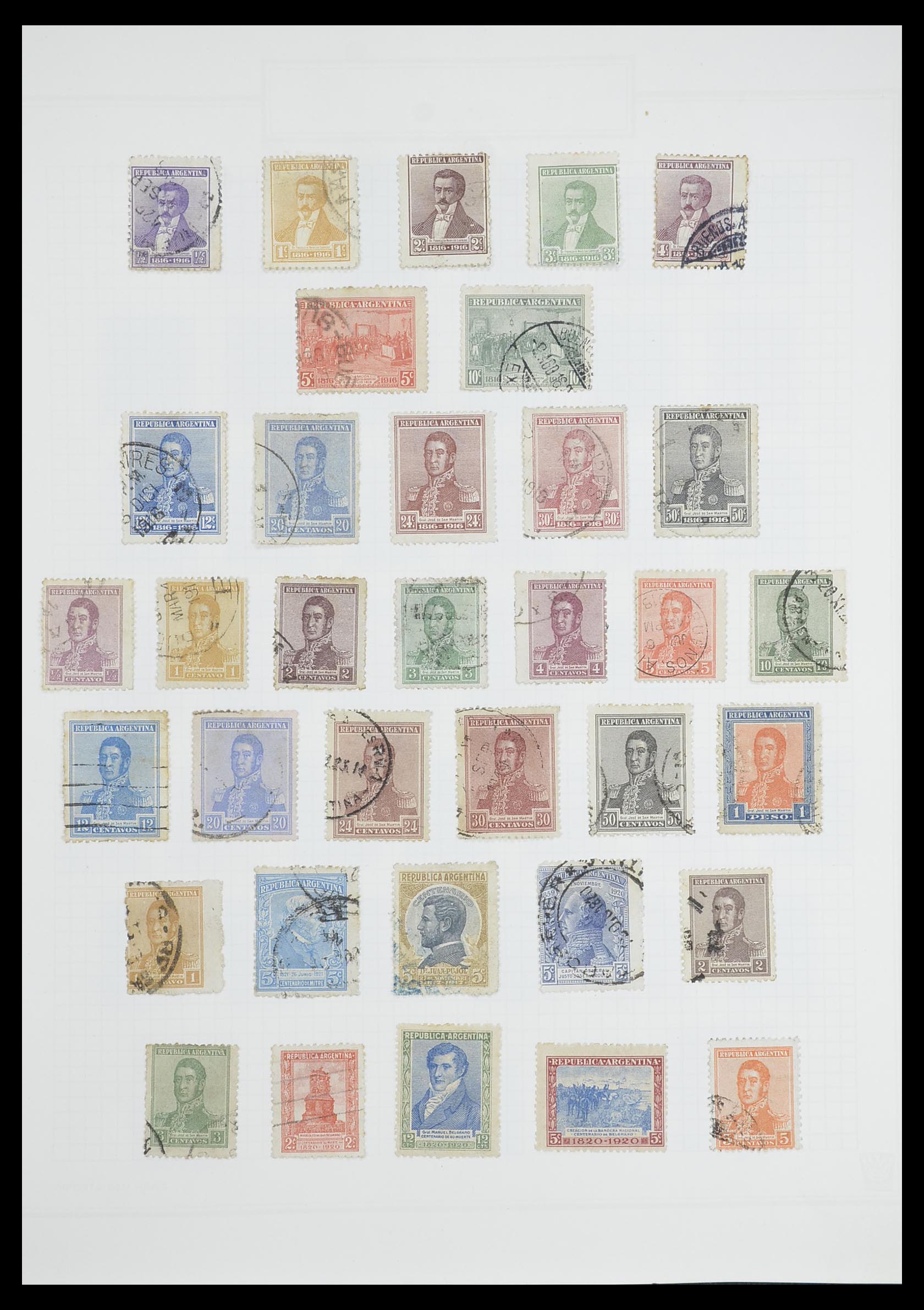 33913 089 - Postzegelverzameling 33913 Latijns Amerika 1850-1950.