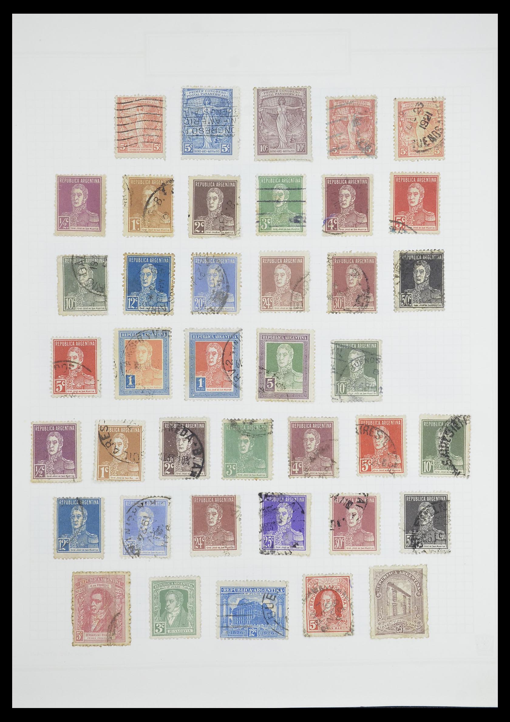 33913 090 - Postzegelverzameling 33913 Latijns Amerika 1850-1950.
