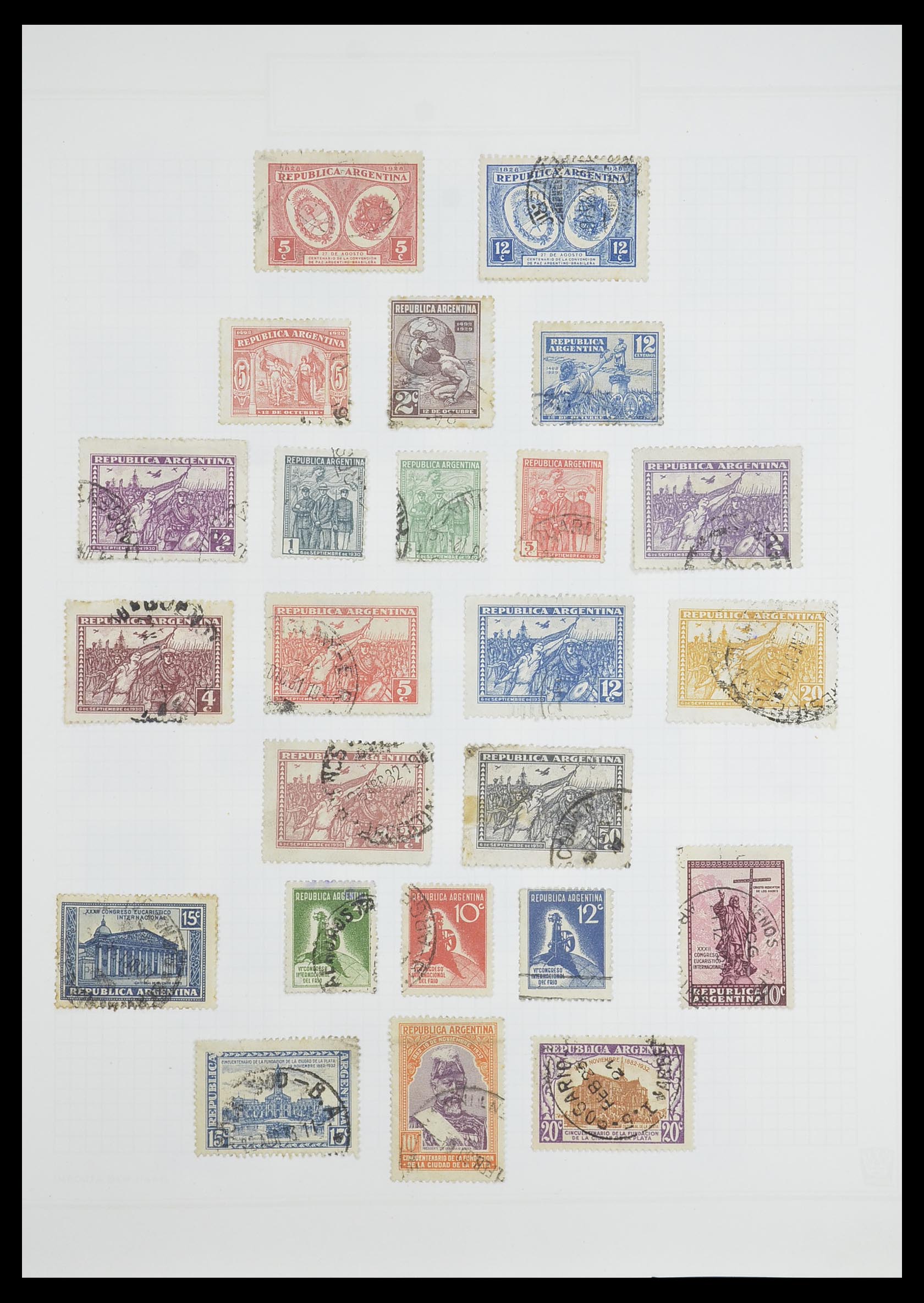 33913 091 - Postzegelverzameling 33913 Latijns Amerika 1850-1950.