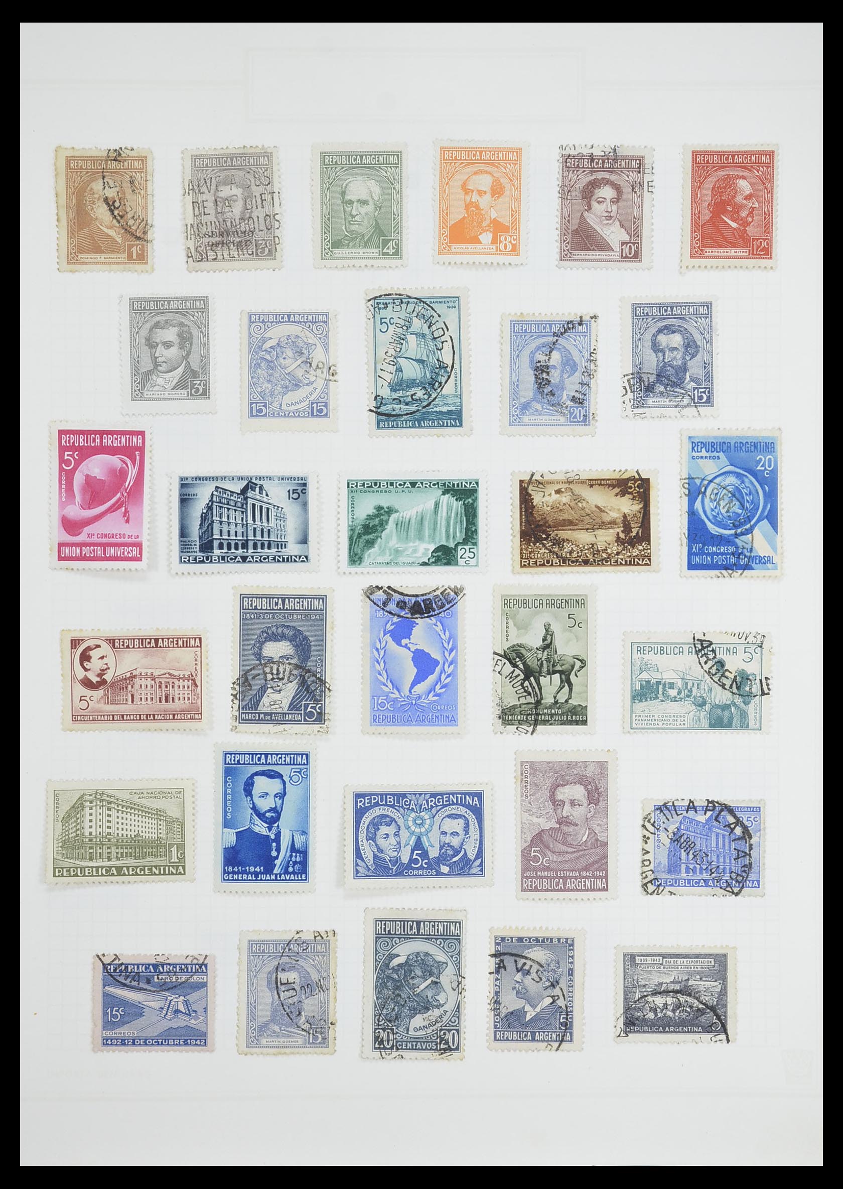33913 093 - Postzegelverzameling 33913 Latijns Amerika 1850-1950.