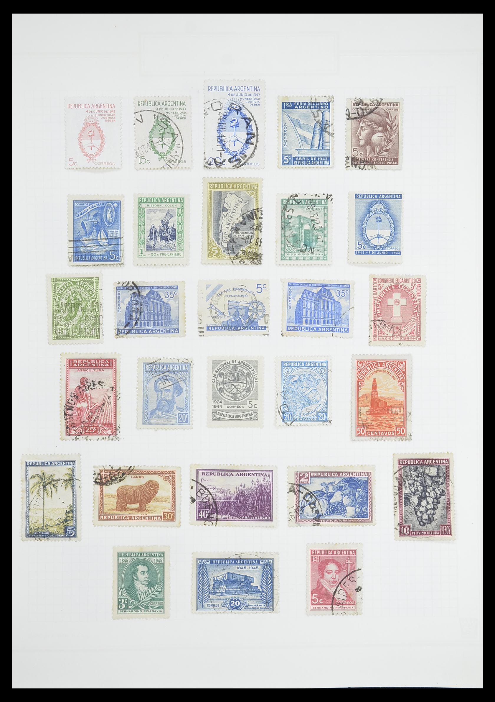 33913 094 - Postzegelverzameling 33913 Latijns Amerika 1850-1950.