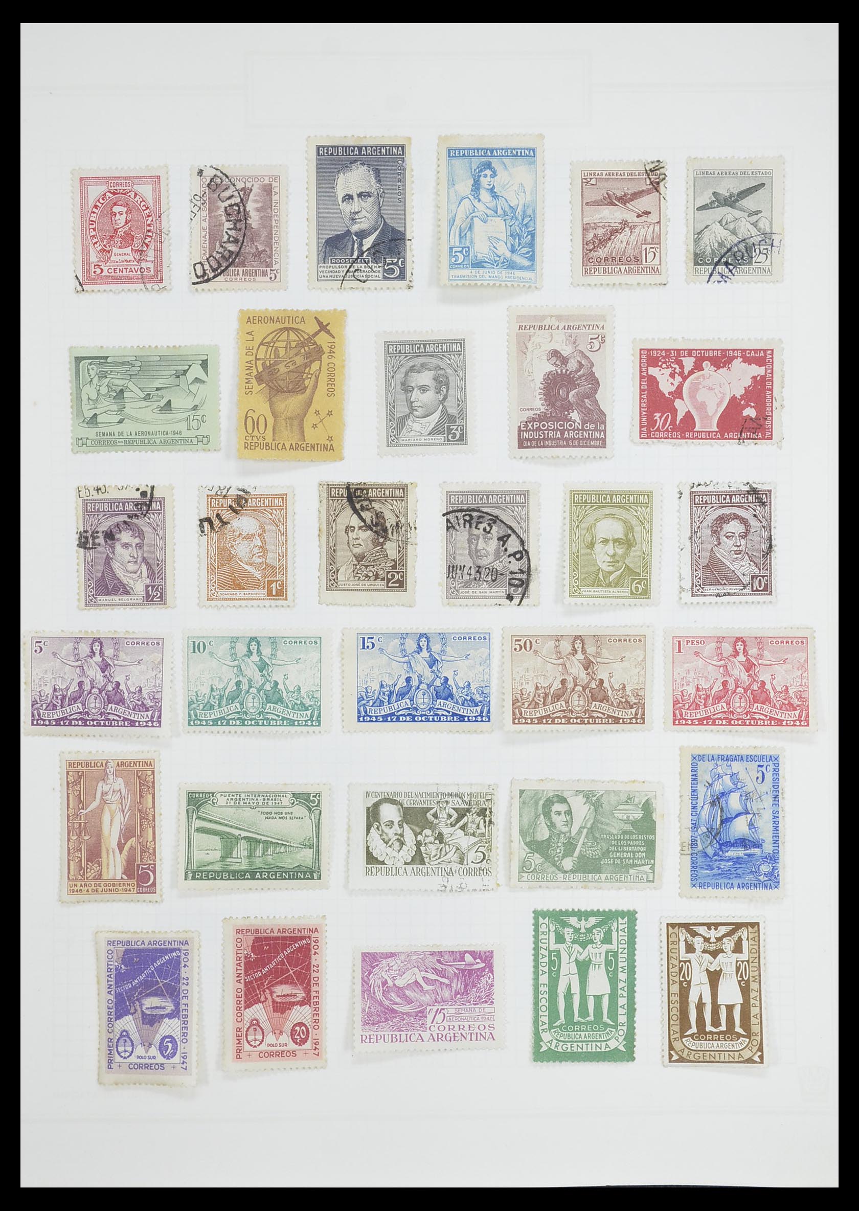 33913 095 - Postzegelverzameling 33913 Latijns Amerika 1850-1950.
