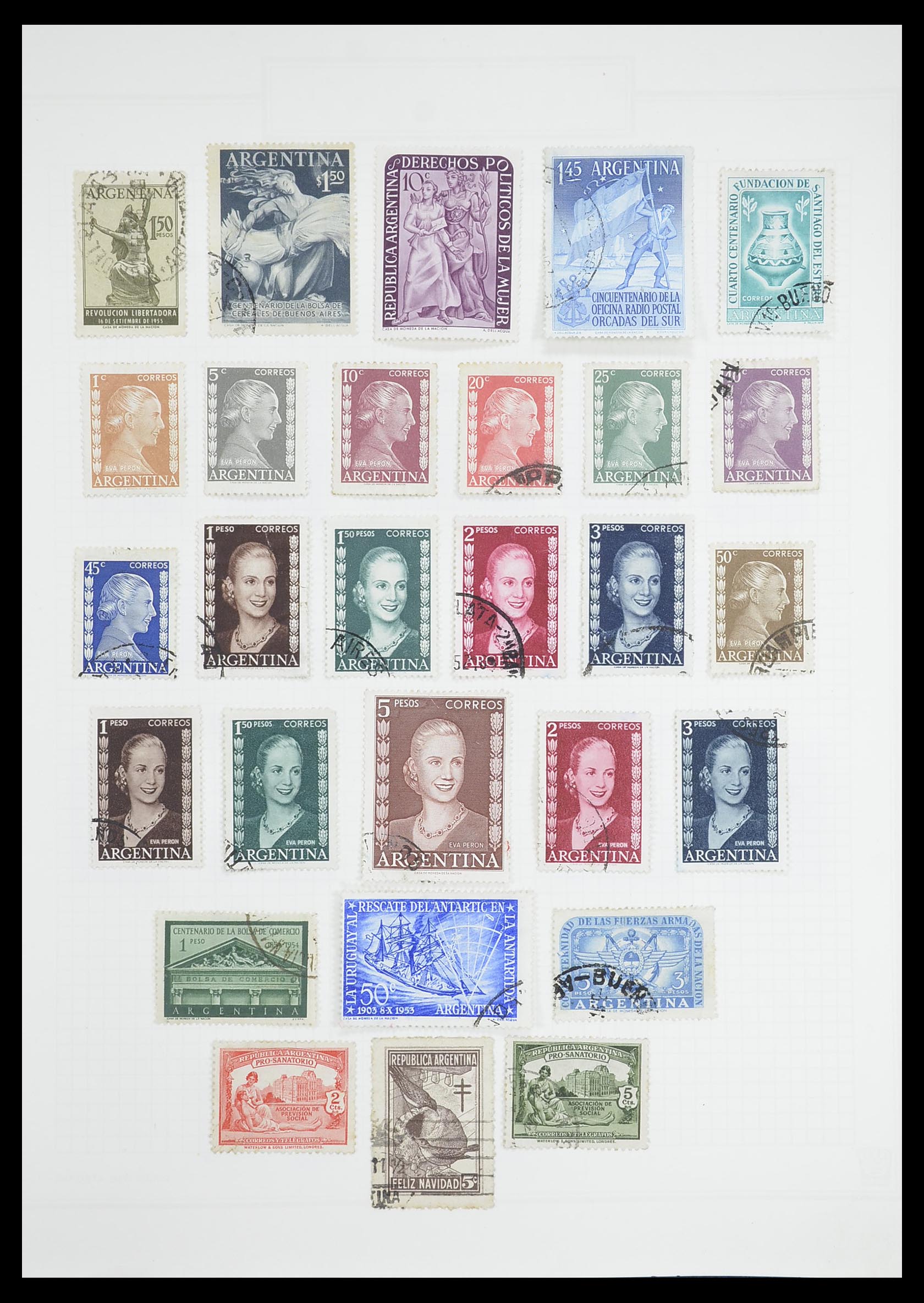 33913 097 - Postzegelverzameling 33913 Latijns Amerika 1850-1950.