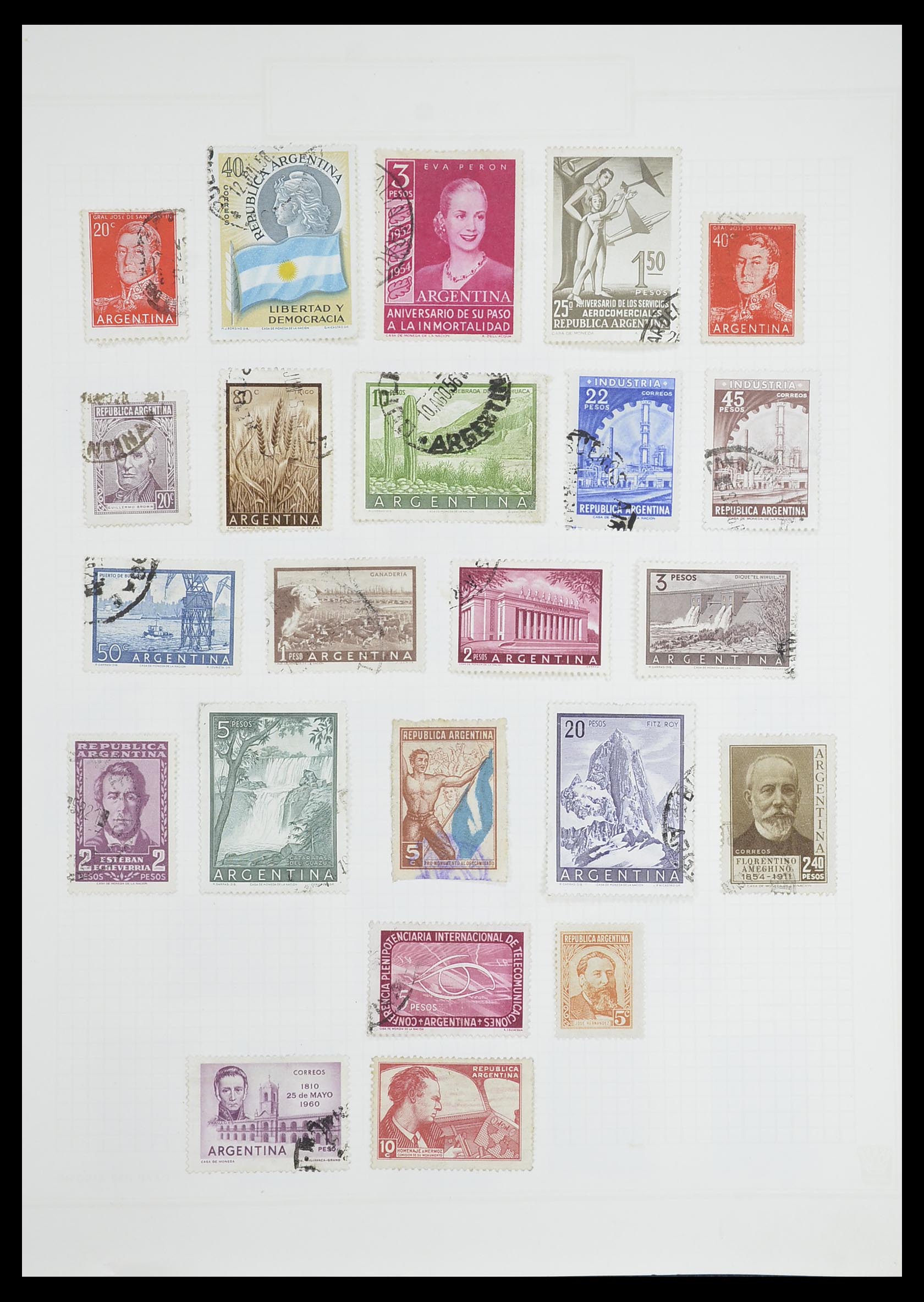 33913 098 - Postzegelverzameling 33913 Latijns Amerika 1850-1950.