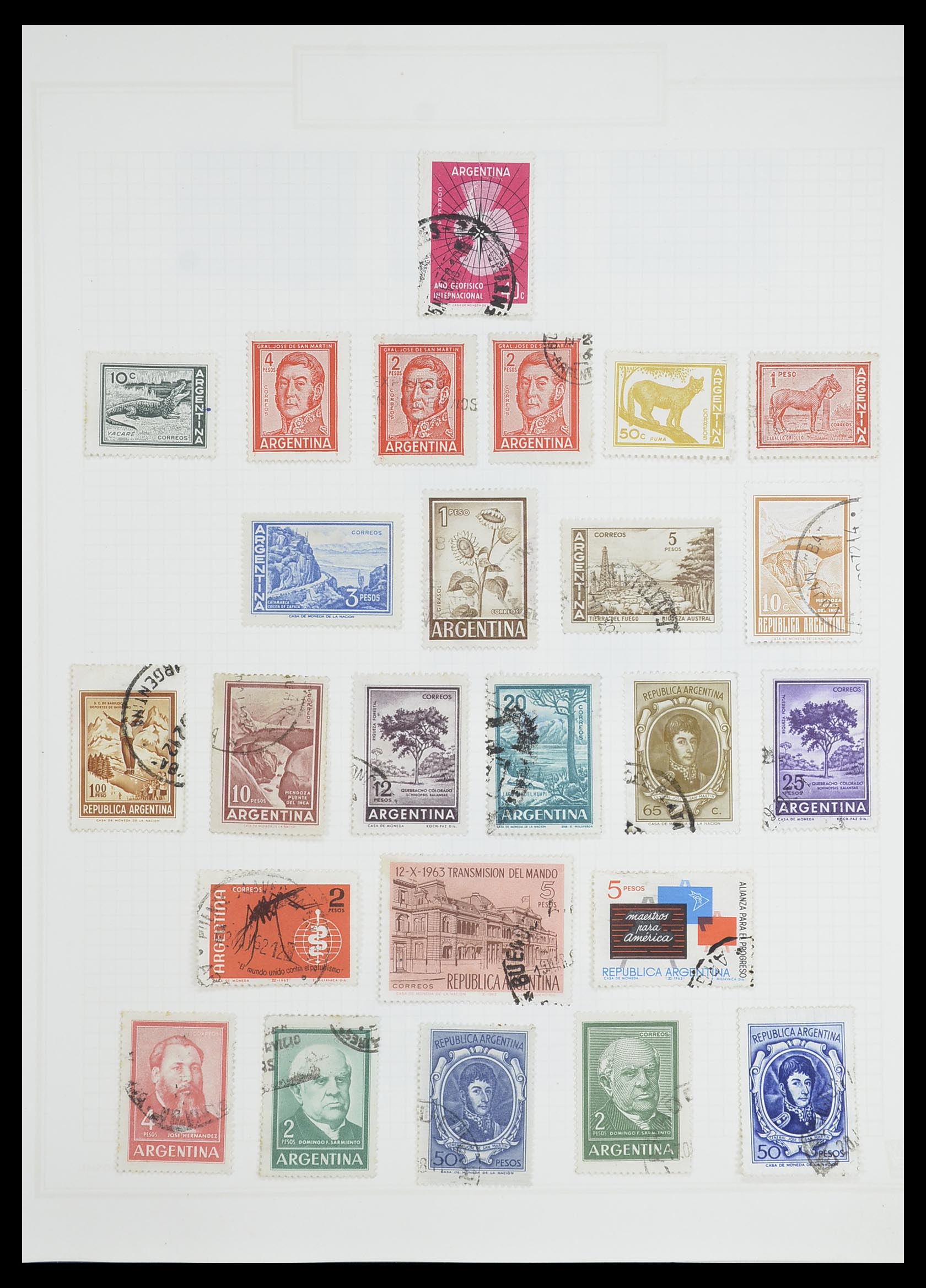 33913 099 - Postzegelverzameling 33913 Latijns Amerika 1850-1950.