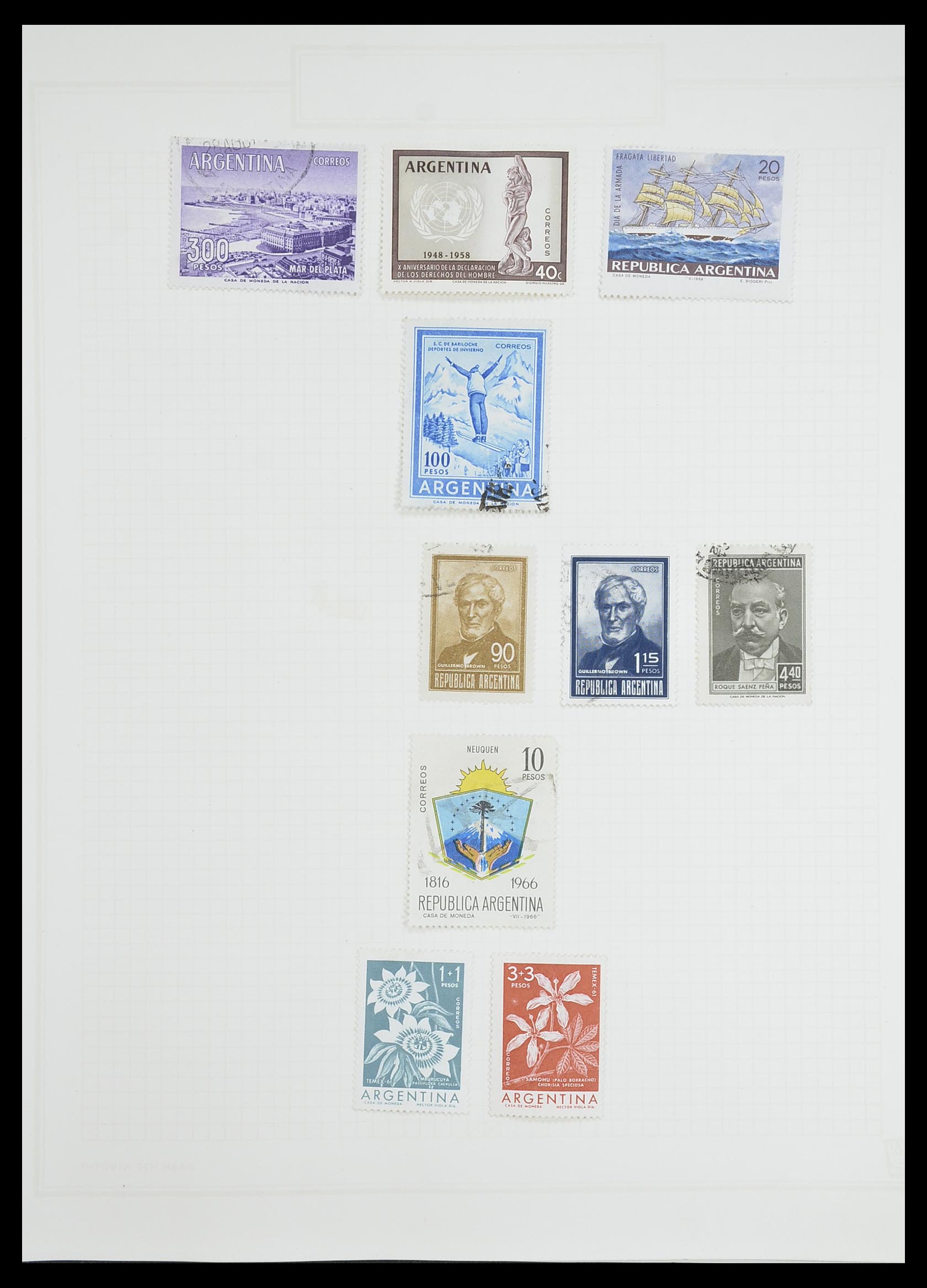 33913 100 - Postzegelverzameling 33913 Latijns Amerika 1850-1950.