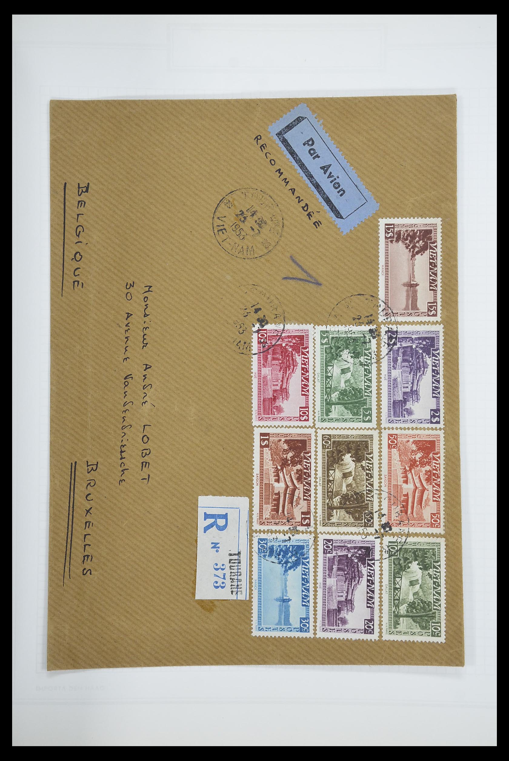 33914 158 - Postzegelverzameling 33914 Franse koloniën in Azië 1951-1975.