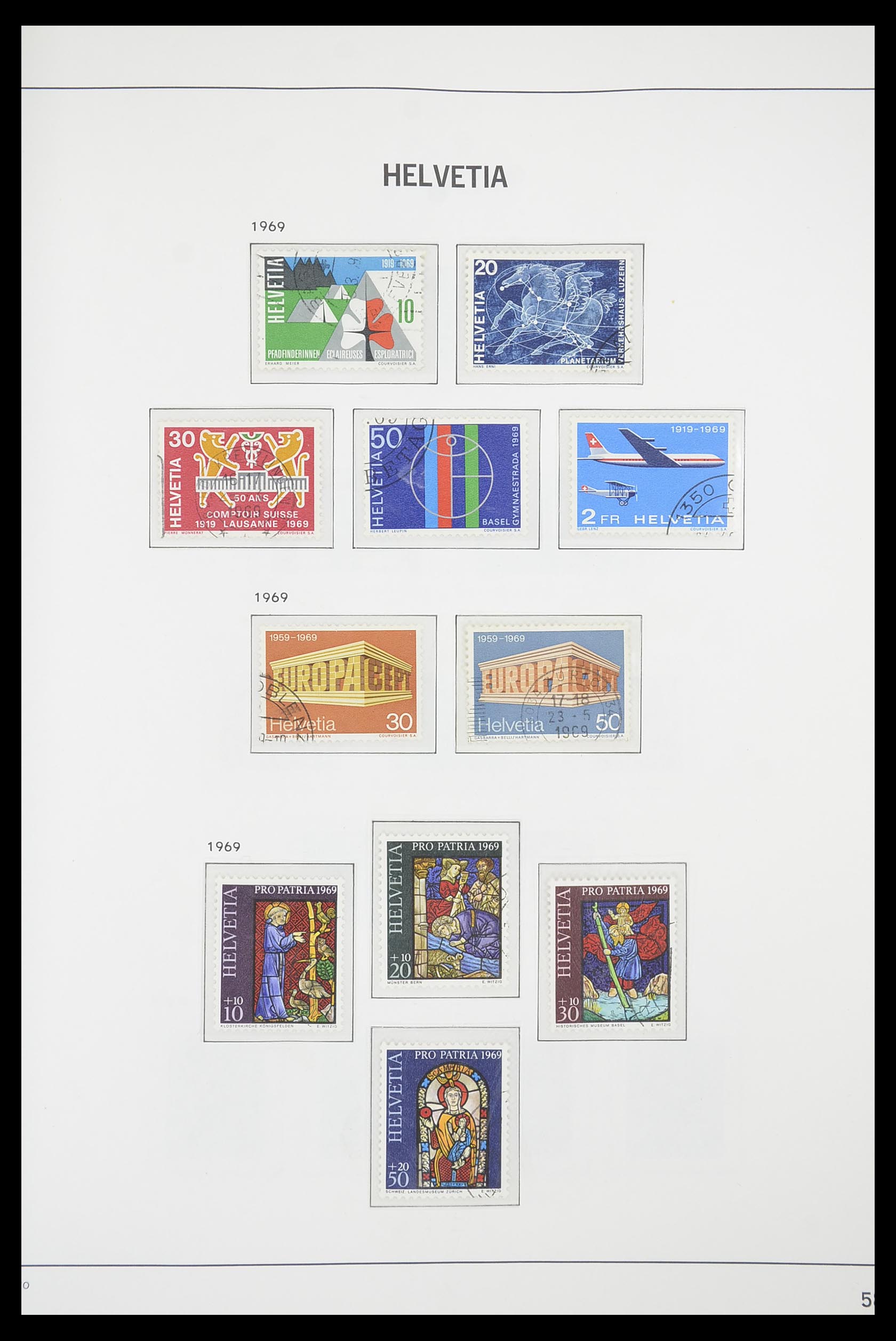 33915 058 - Stamp collection 33915 Switzerland 1850-1994.