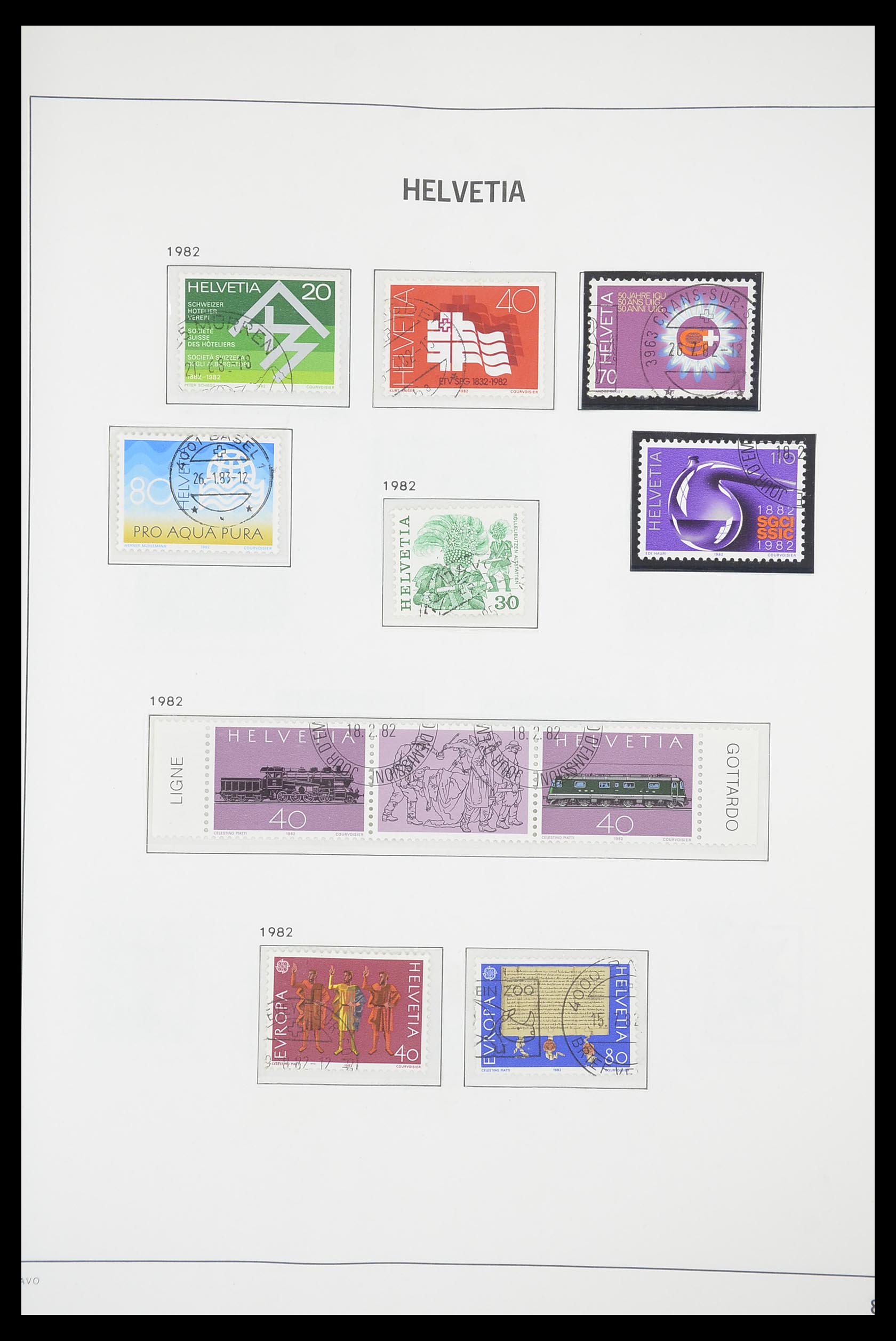 33915 084 - Stamp collection 33915 Switzerland 1850-1994.