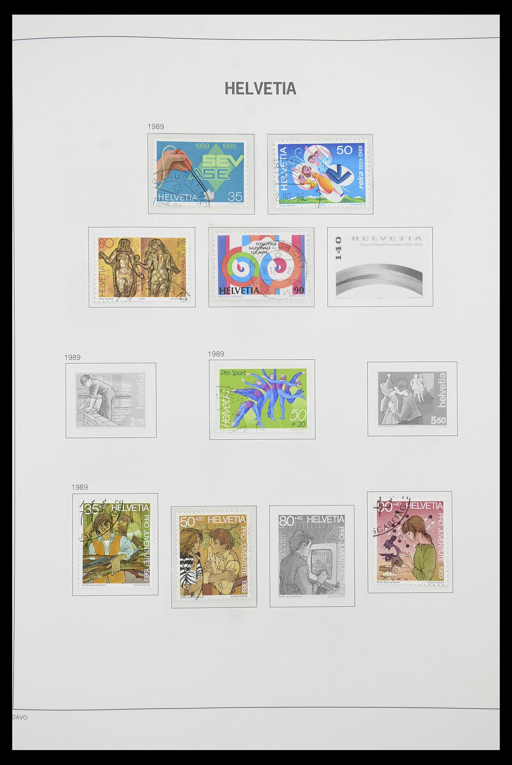 33915 100 - Stamp collection 33915 Switzerland 1850-1994.