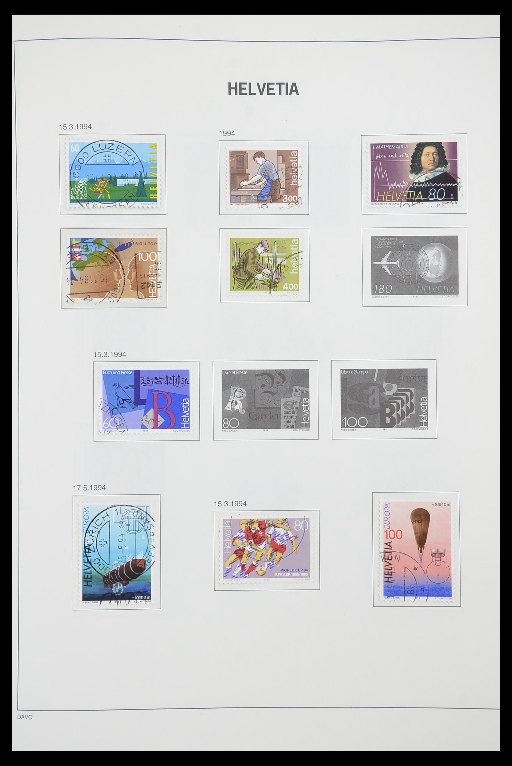 33915 105 - Stamp collection 33915 Switzerland 1850-1994.