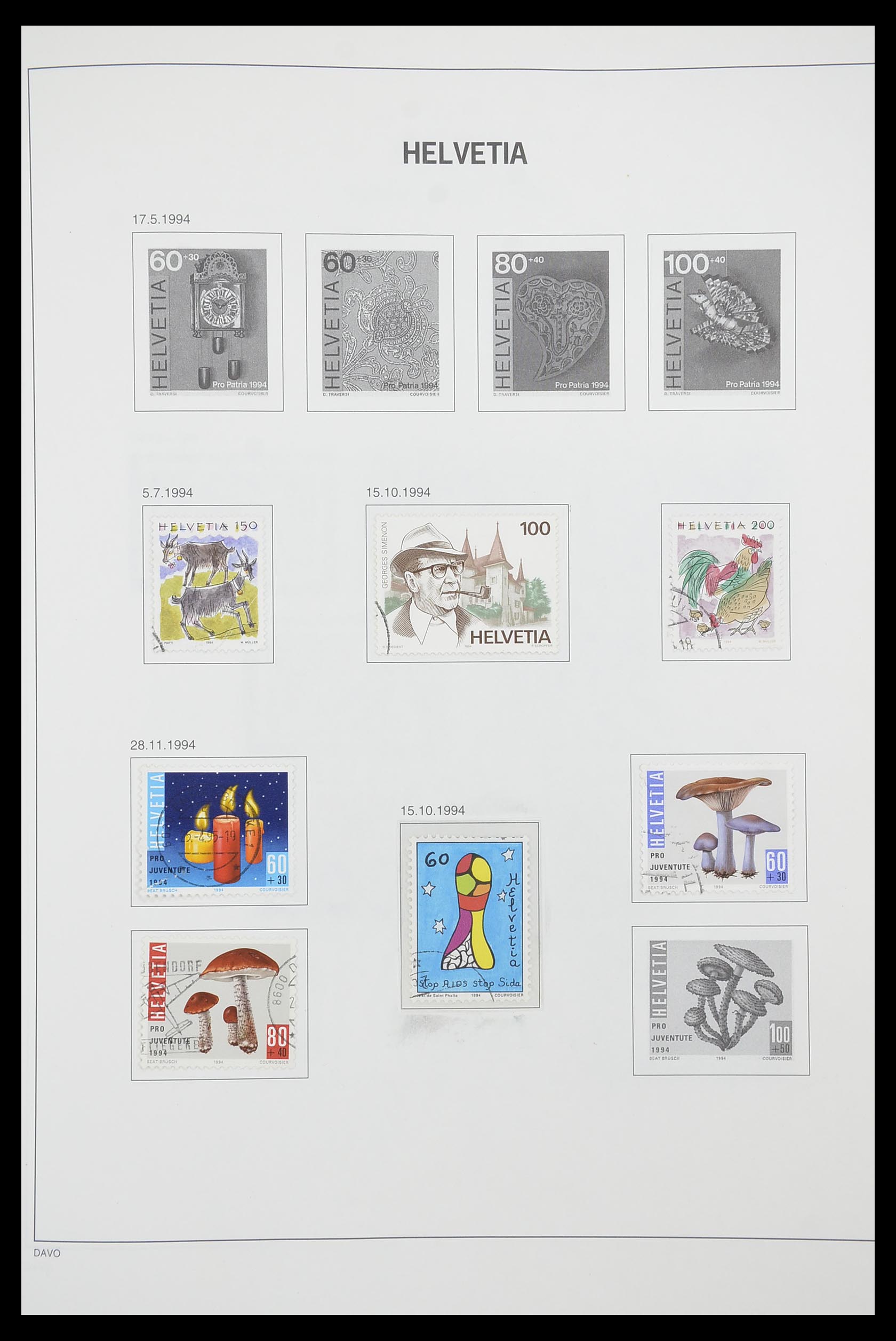 33915 106 - Stamp collection 33915 Switzerland 1850-1994.