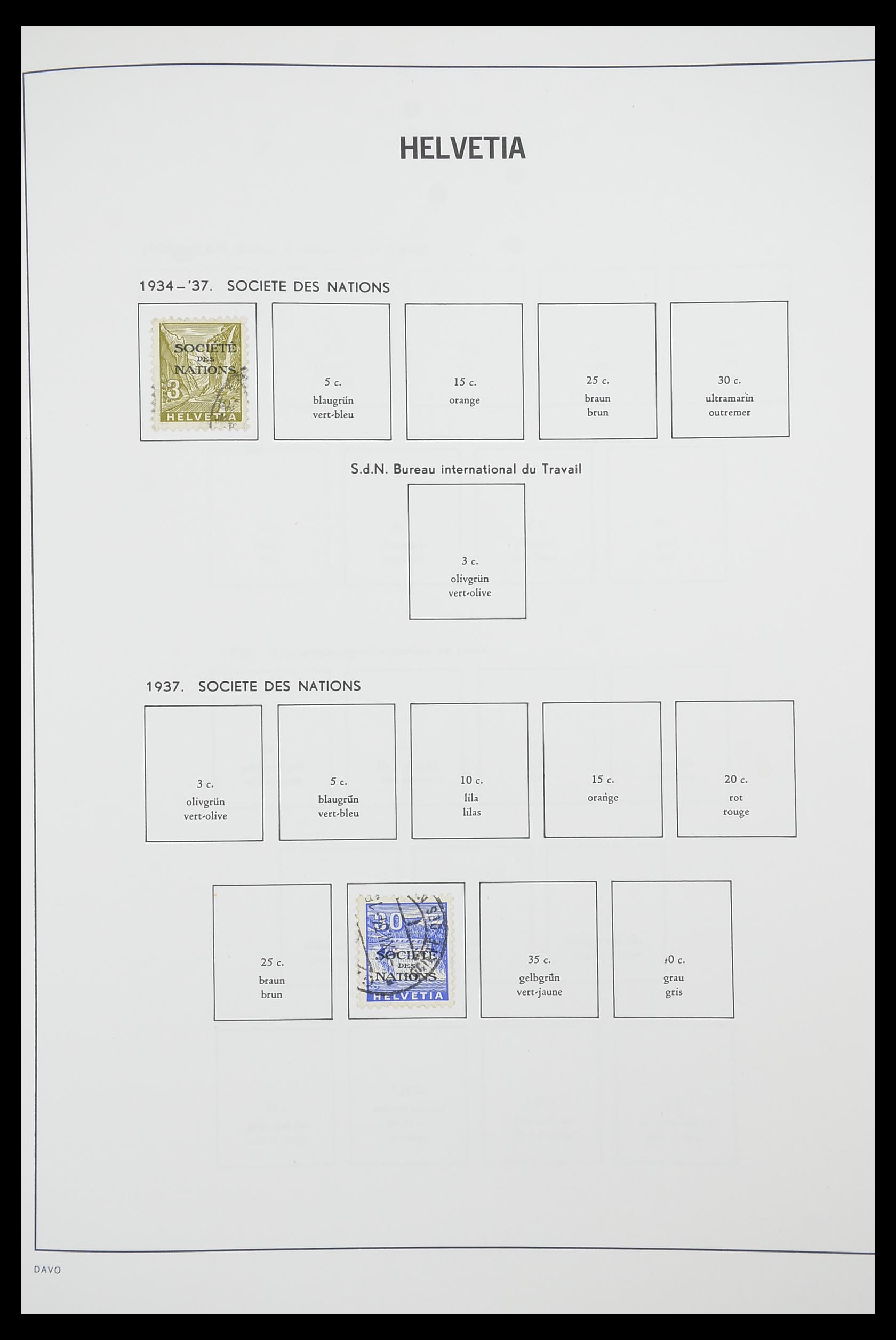 33915 117 - Stamp collection 33915 Switzerland 1850-1994.