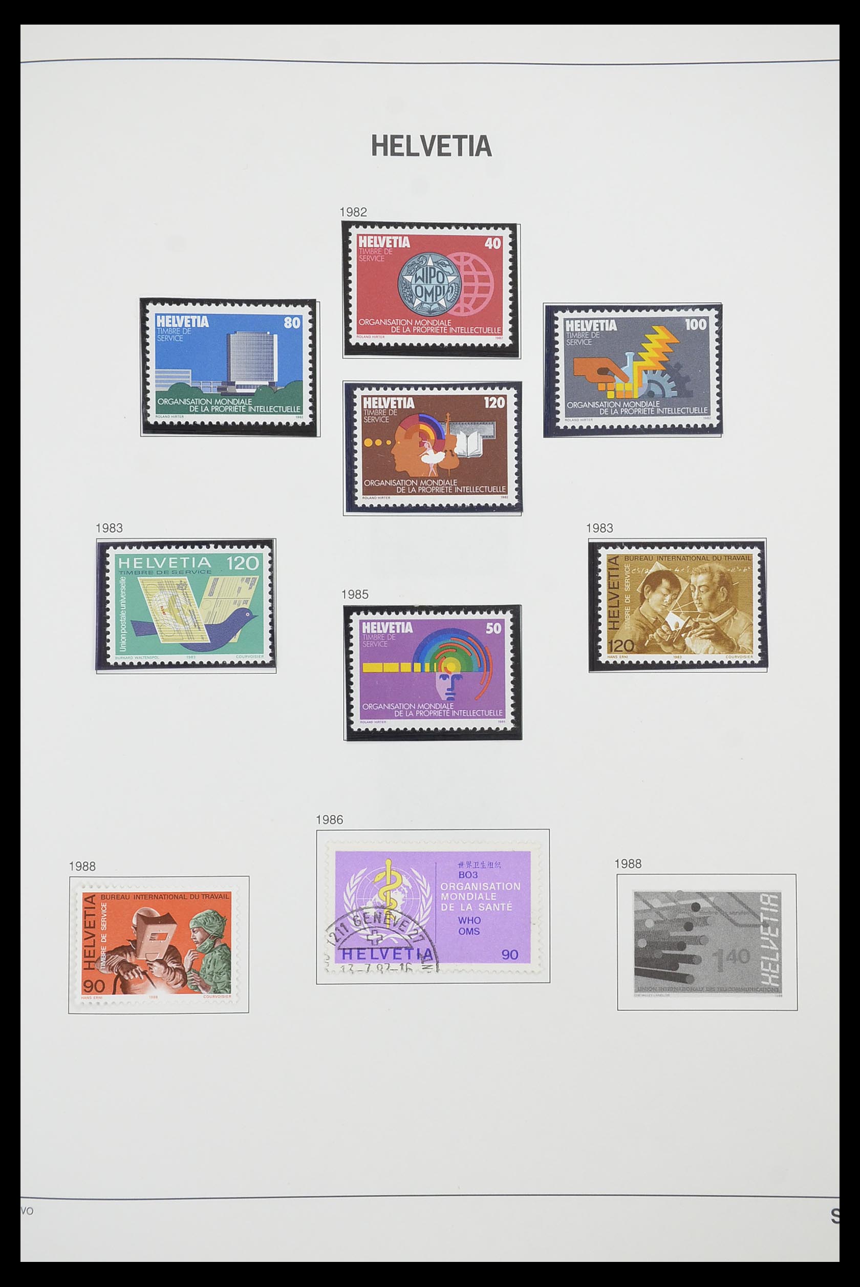 33915 128 - Stamp collection 33915 Switzerland 1850-1994.