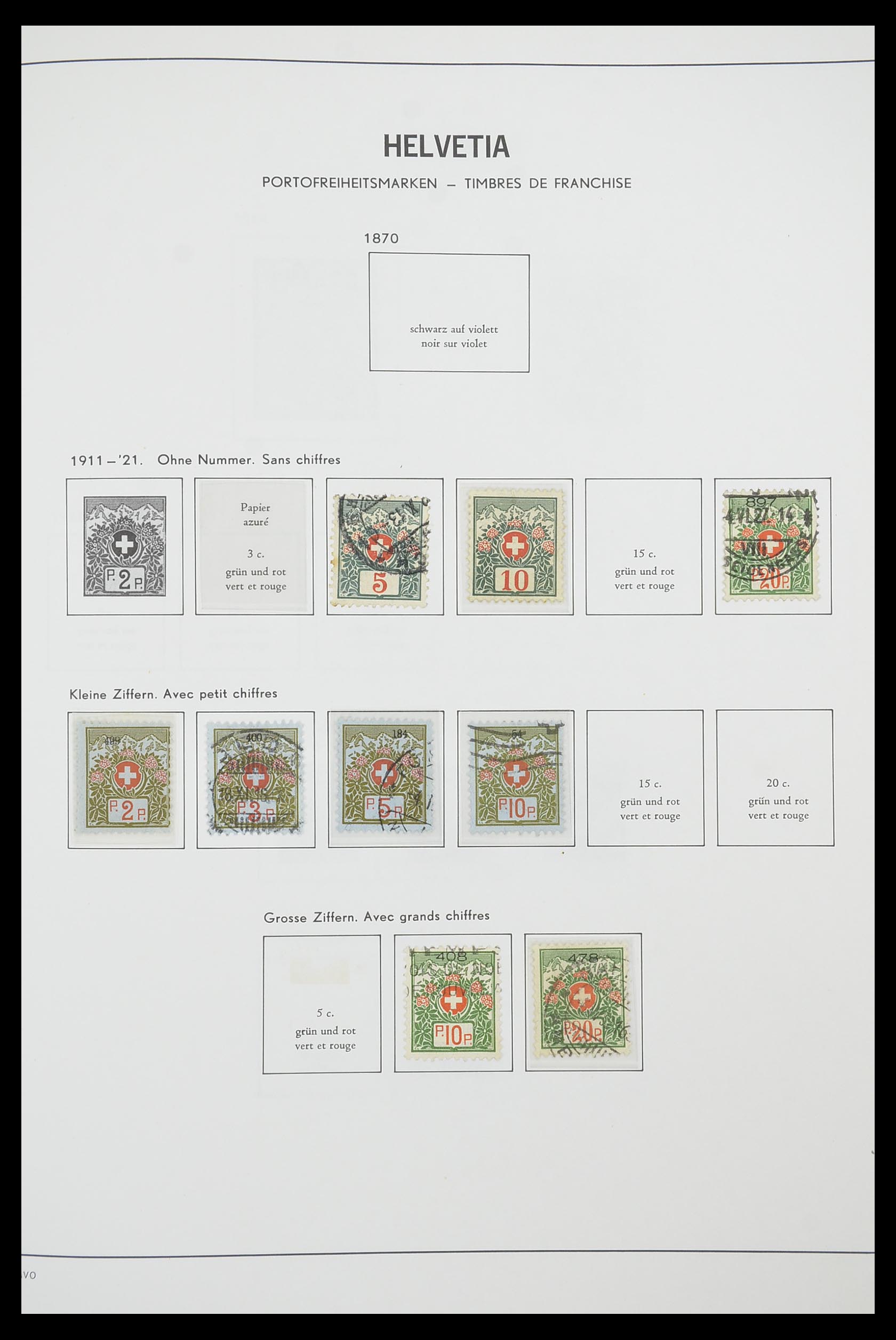 33915 130 - Stamp collection 33915 Switzerland 1850-1994.