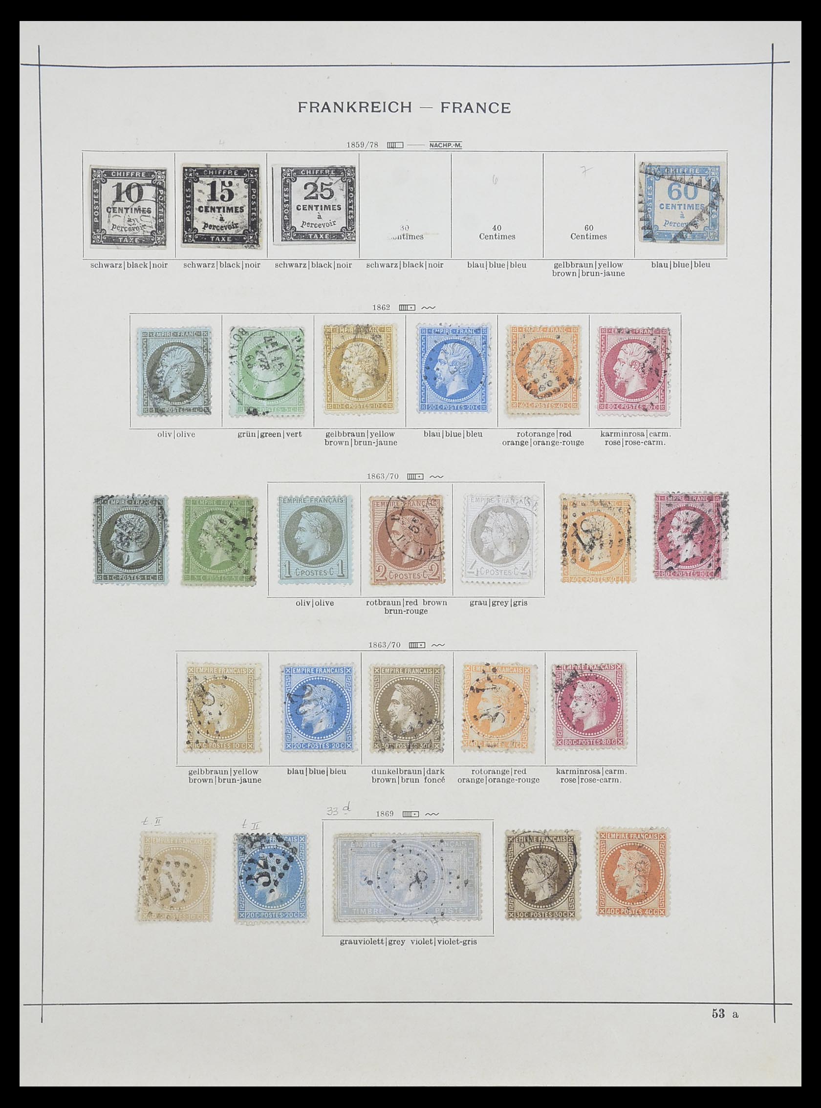 33919 002 - Stamp collection 33919 France 1849-1946.