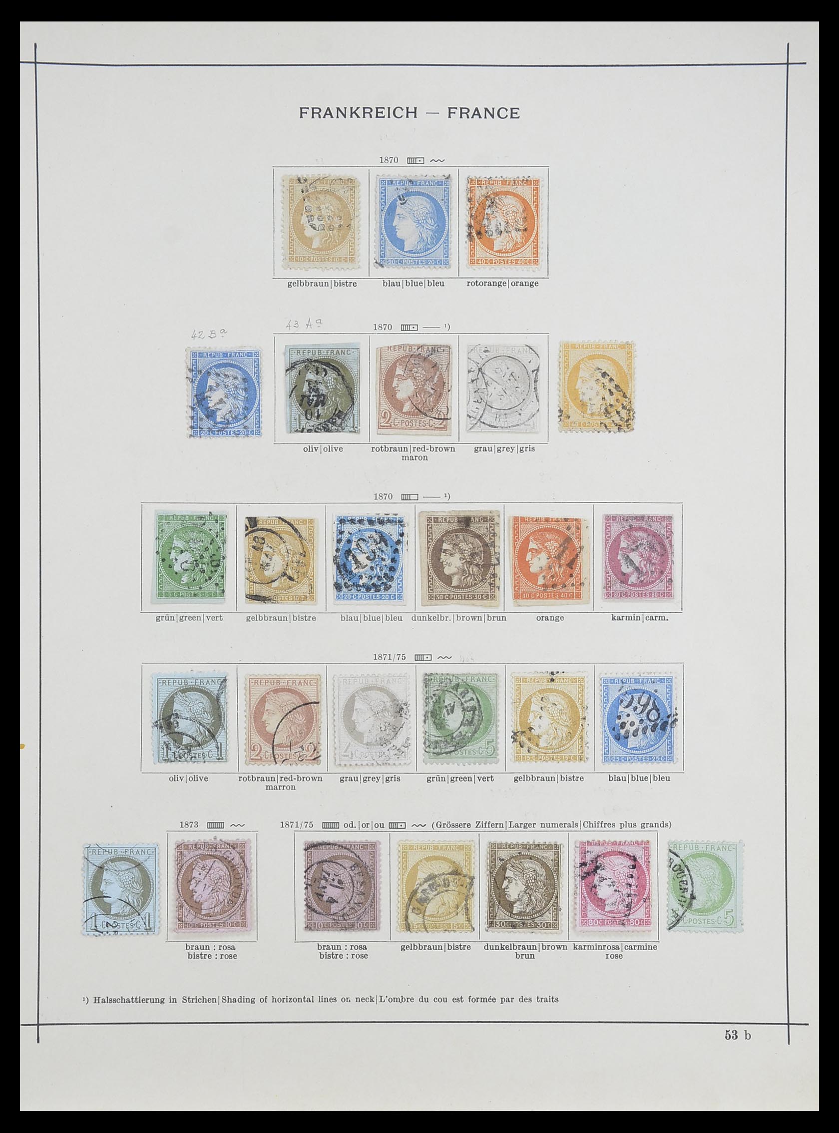 33919 003 - Stamp collection 33919 France 1849-1946.