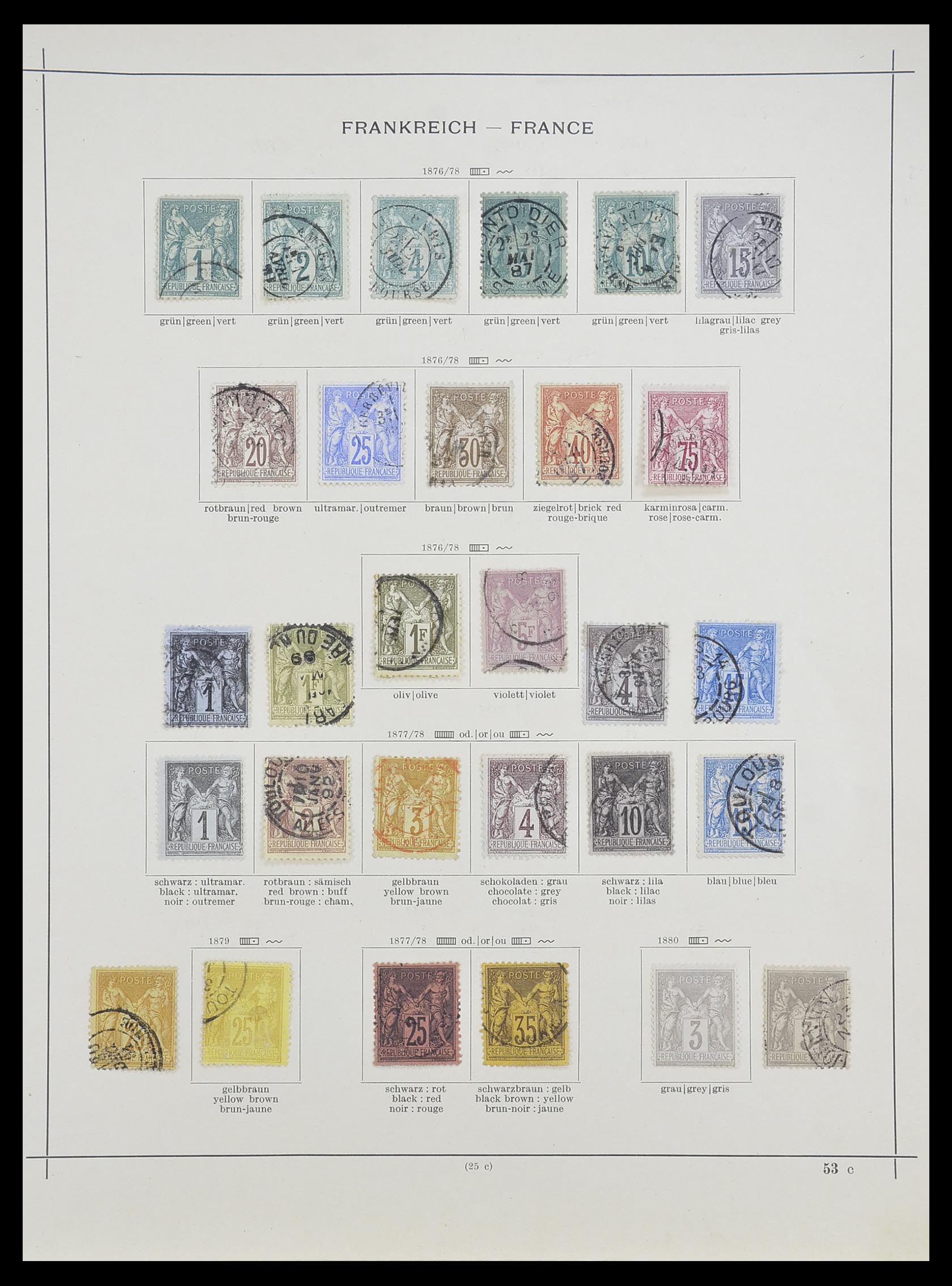 33919 004 - Stamp collection 33919 France 1849-1946.