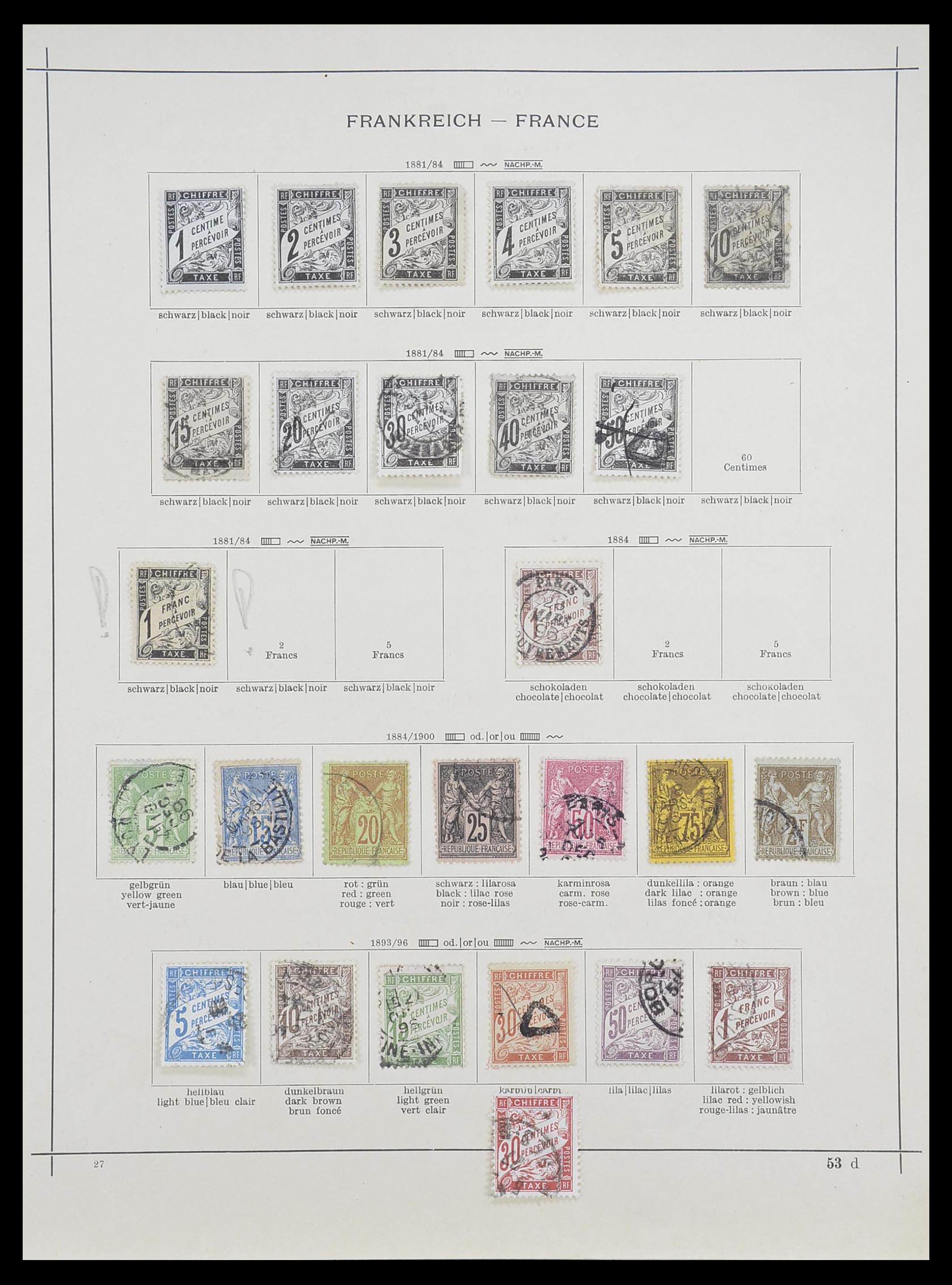 33919 005 - Stamp collection 33919 France 1849-1946.