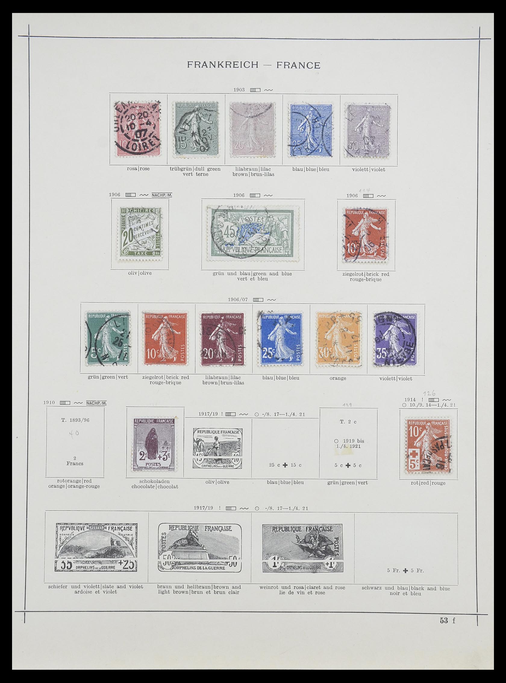 33919 007 - Stamp collection 33919 France 1849-1946.