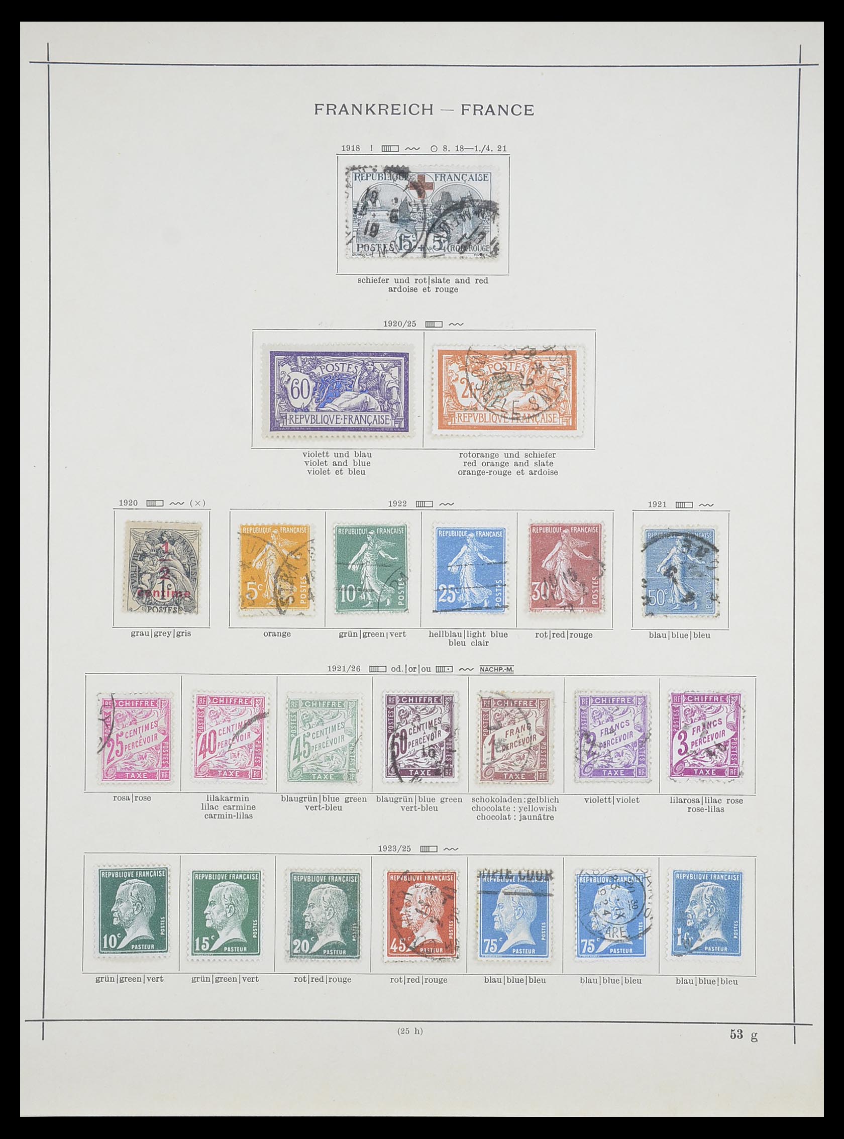 33919 008 - Stamp collection 33919 France 1849-1946.