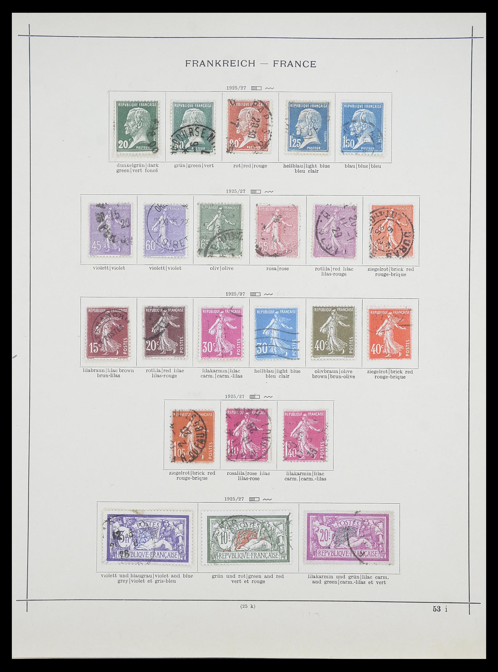 33919 010 - Postzegelverzameling 33919 Frankrijk 1849-1946.
