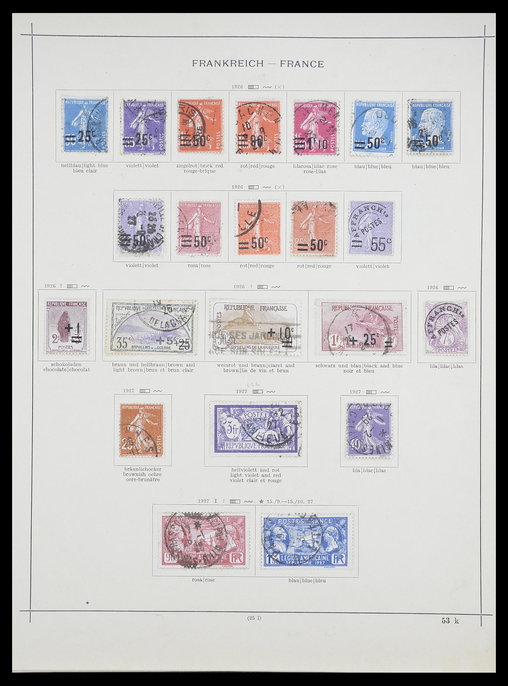 33919 011 - Stamp collection 33919 France 1849-1946.