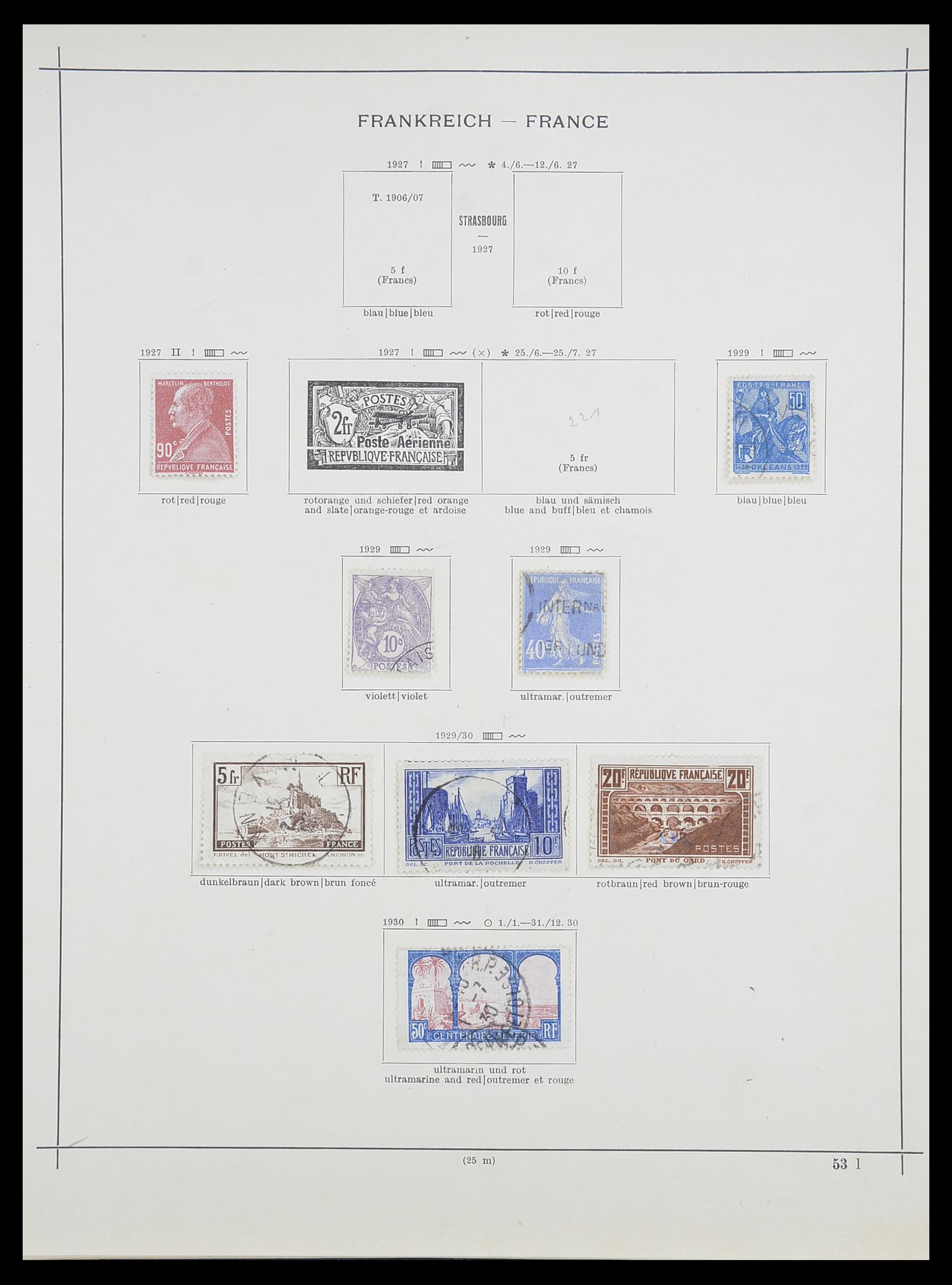 33919 012 - Stamp collection 33919 France 1849-1946.