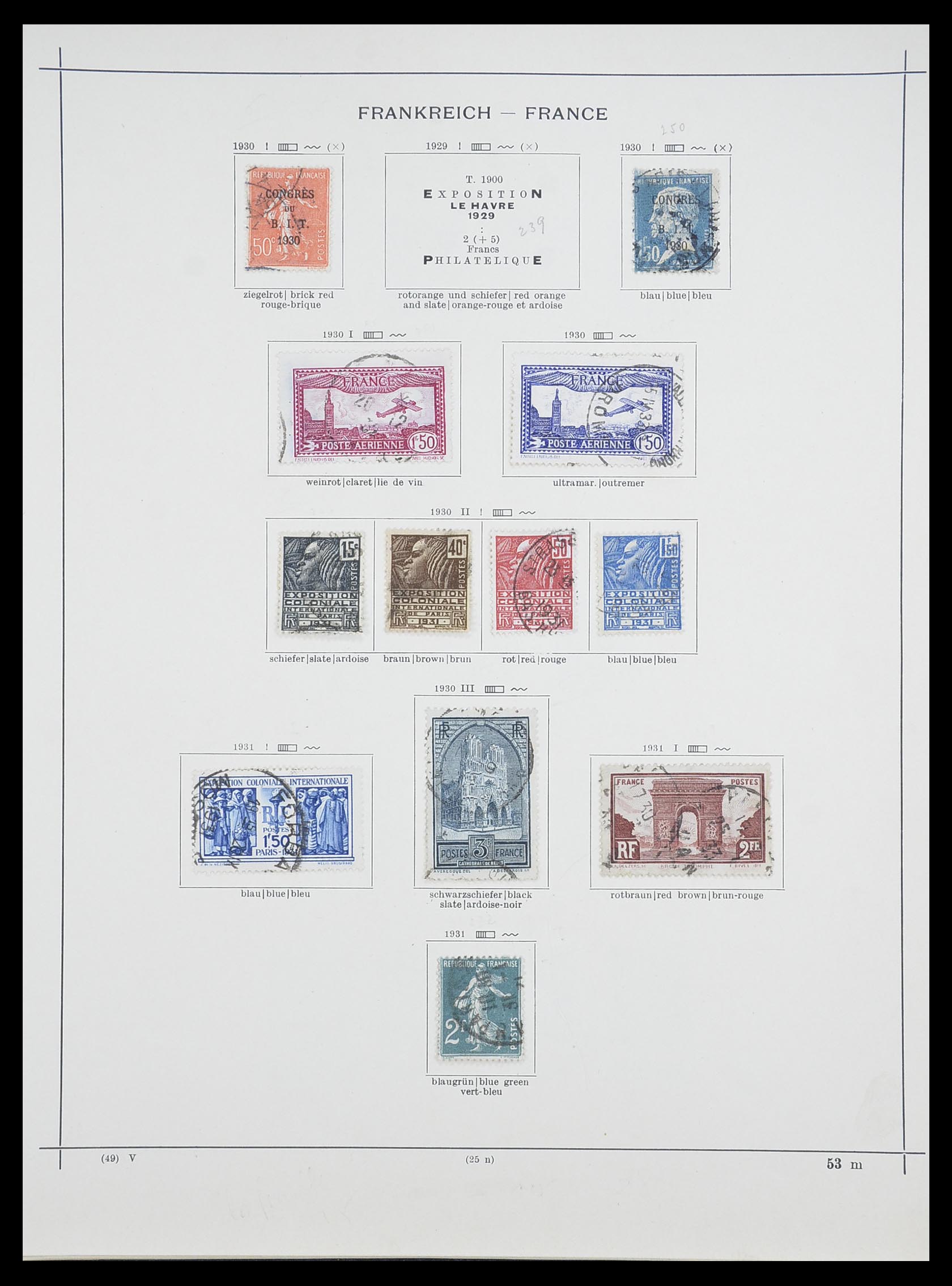 33919 013 - Stamp collection 33919 France 1849-1946.