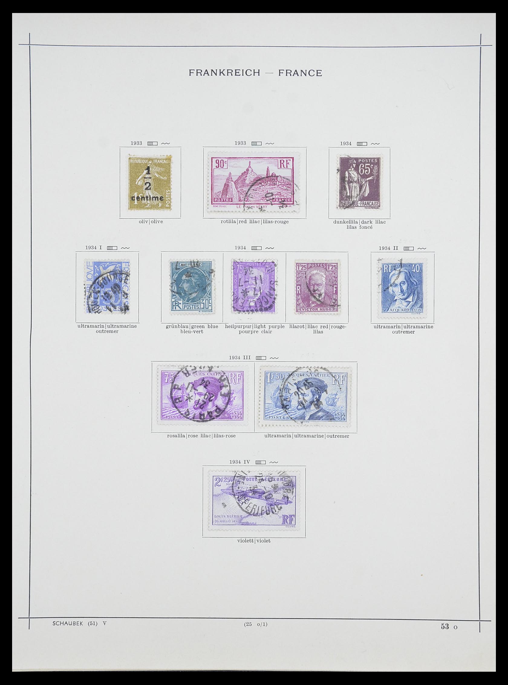 33919 015 - Stamp collection 33919 France 1849-1946.