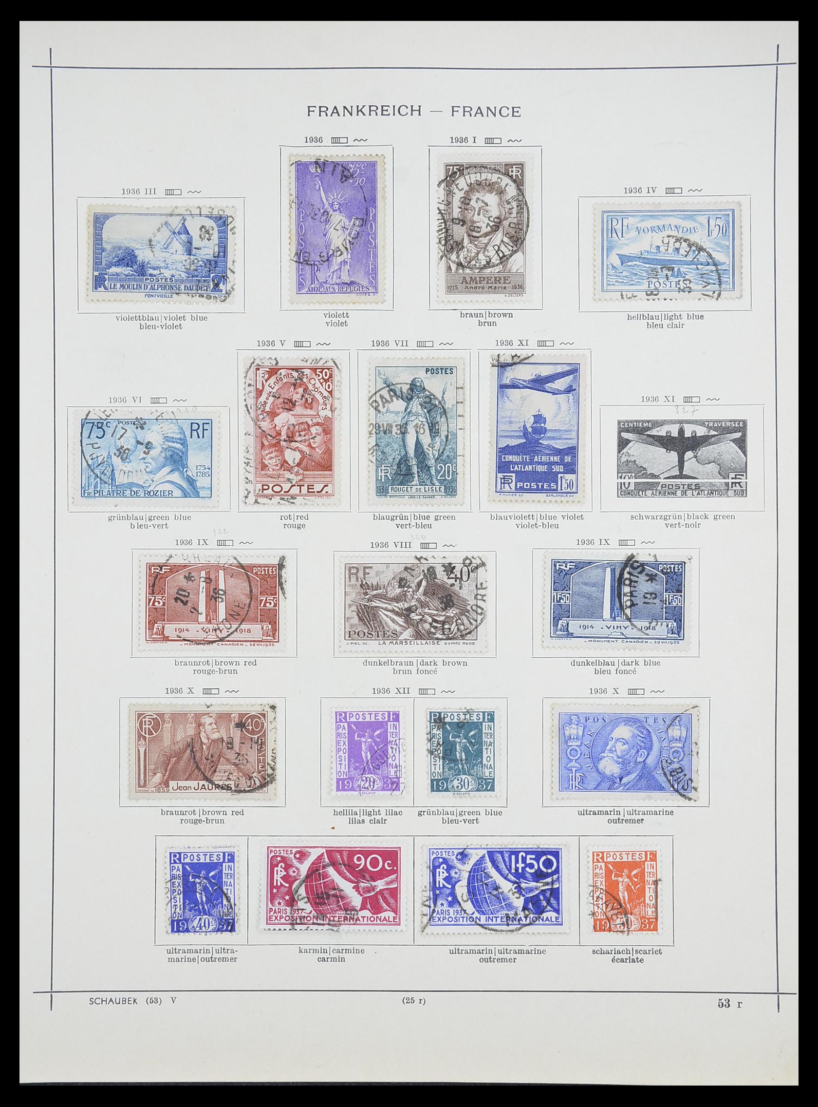 33919 018 - Stamp collection 33919 France 1849-1946.