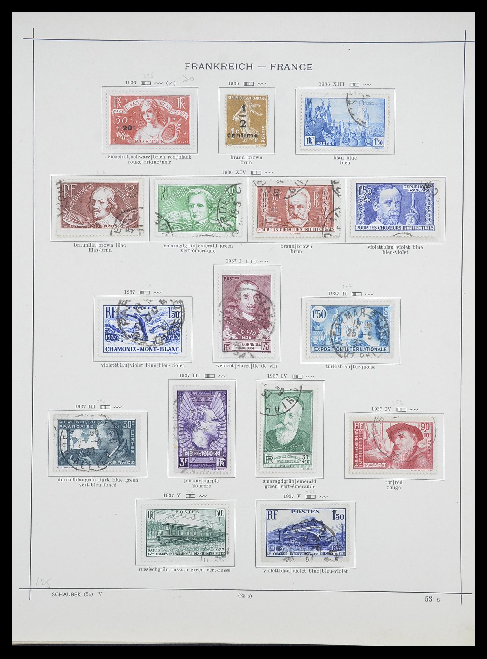 33919 019 - Stamp collection 33919 France 1849-1946.