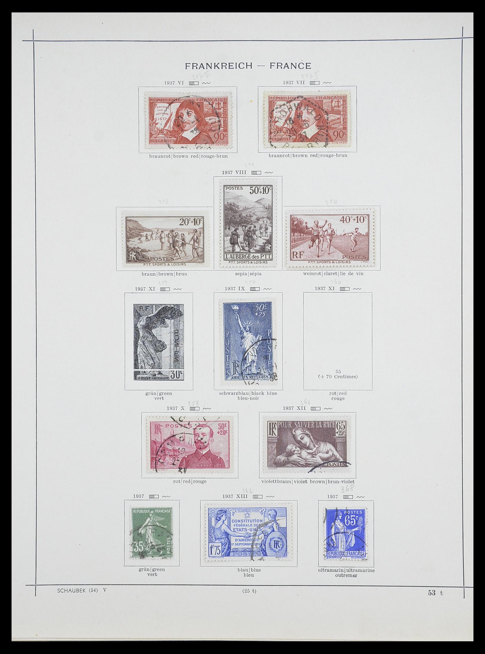 33919 020 - Stamp collection 33919 France 1849-1946.