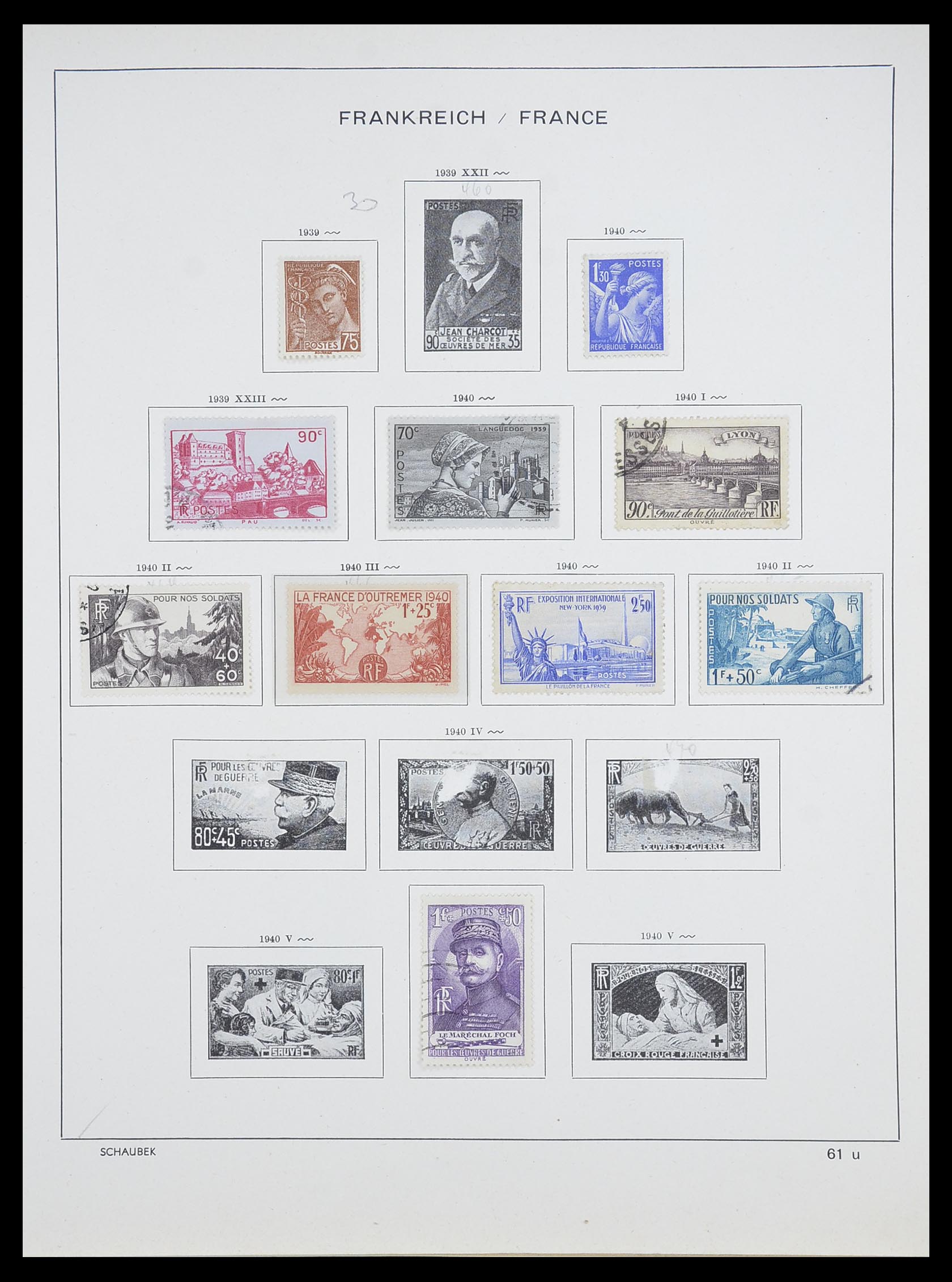 33919 026 - Postzegelverzameling 33919 Frankrijk 1849-1946.