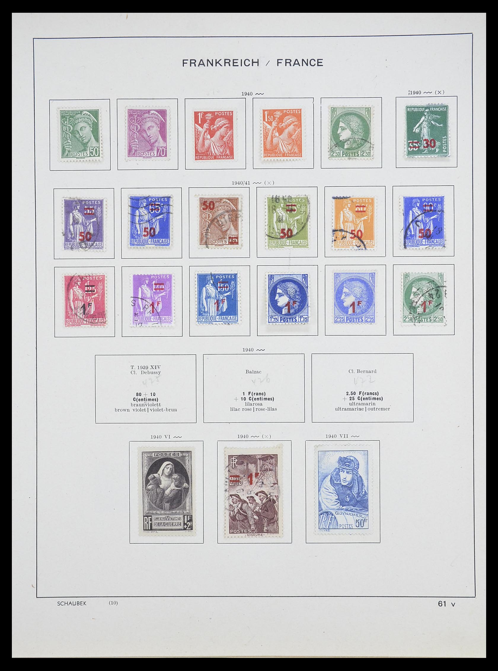 33919 027 - Postzegelverzameling 33919 Frankrijk 1849-1946.