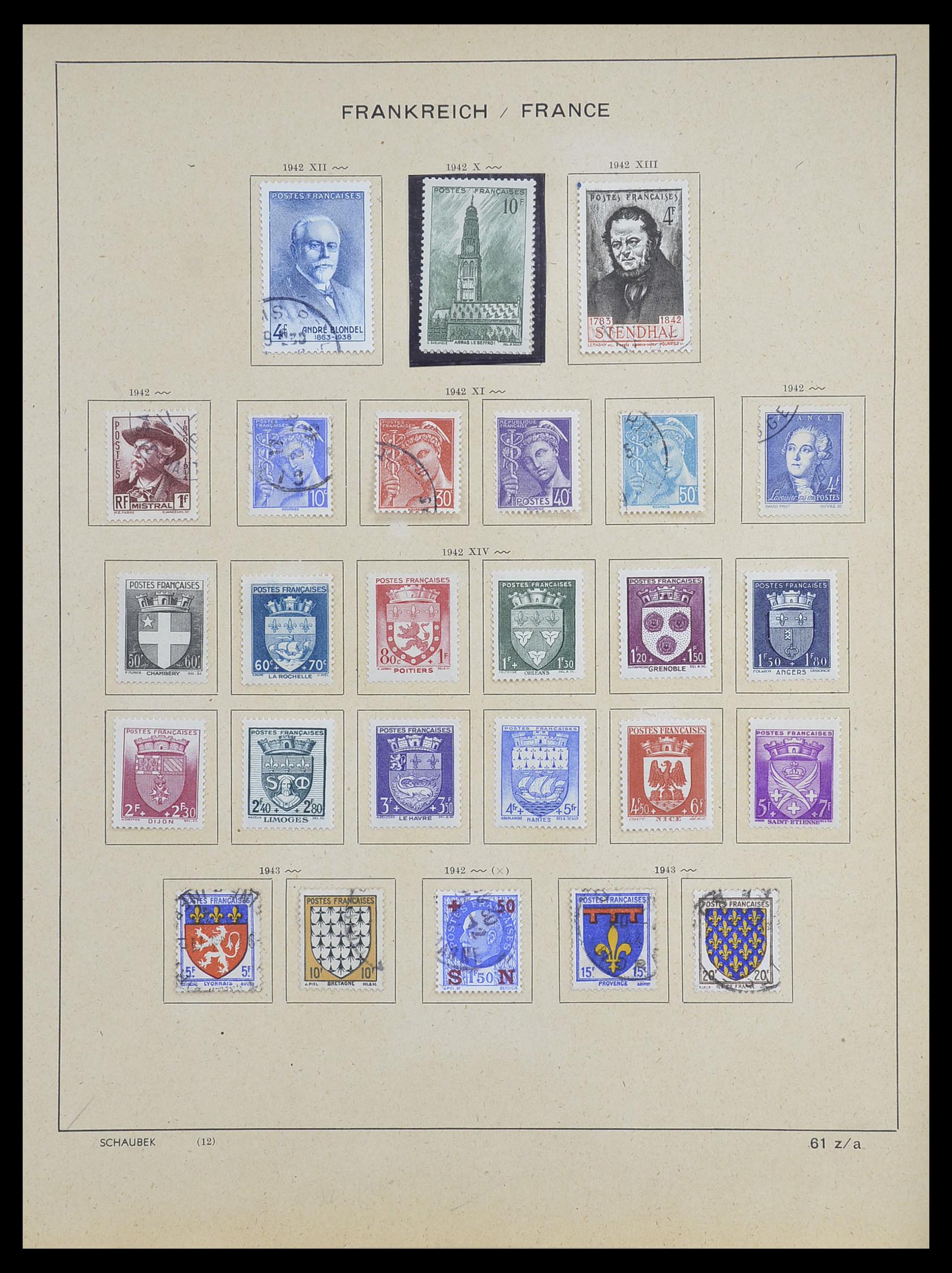 33919 031 - Postzegelverzameling 33919 Frankrijk 1849-1946.