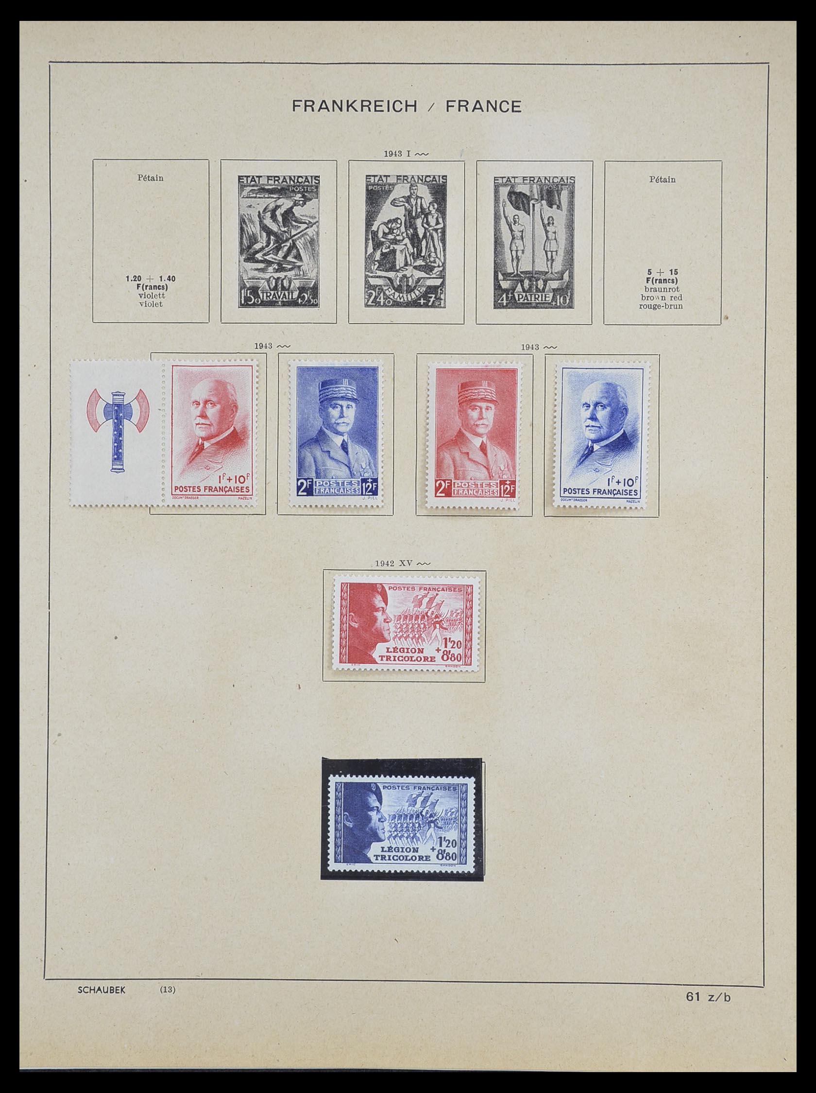 33919 032 - Stamp collection 33919 France 1849-1946.